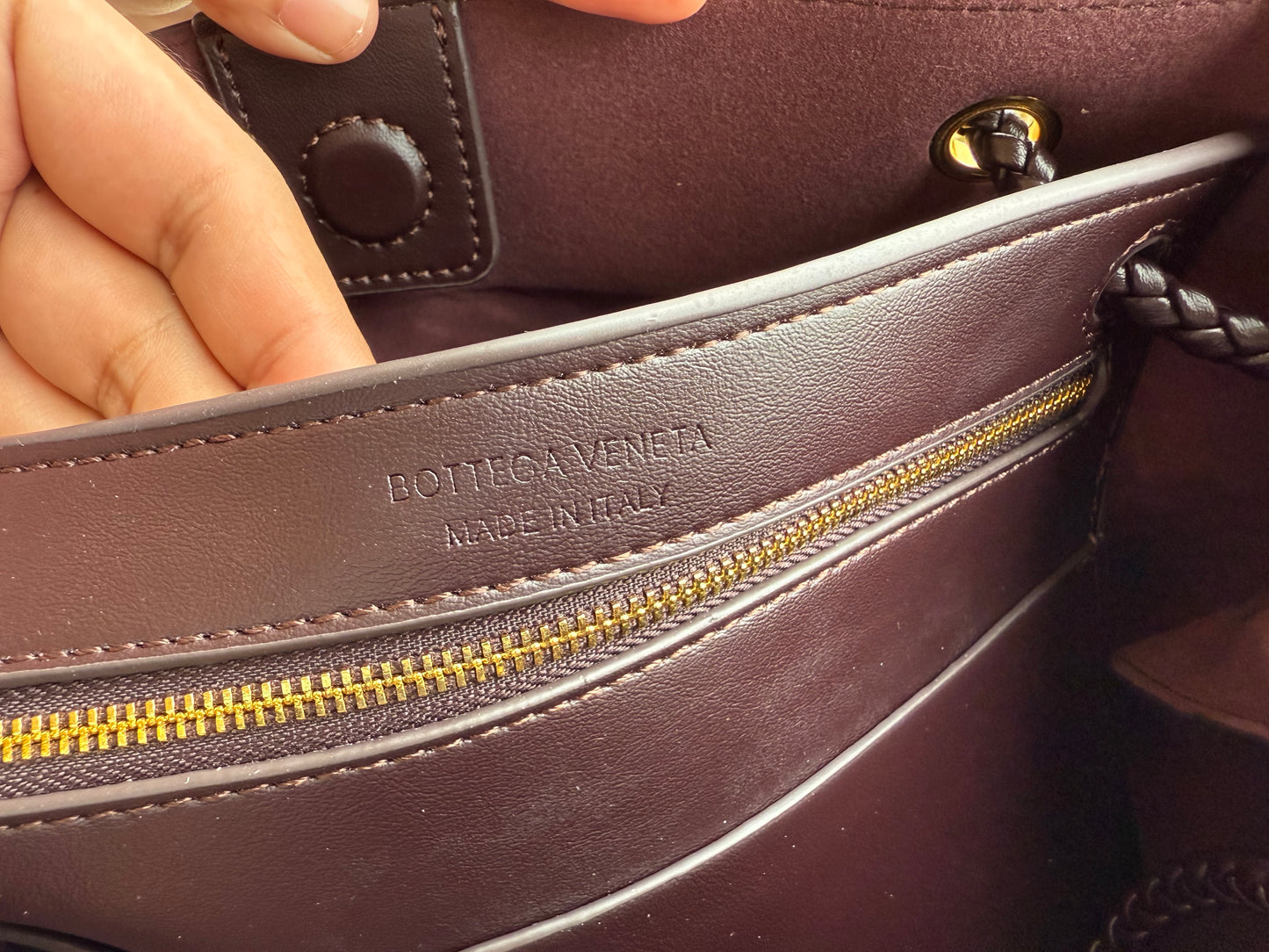Bottega Venetta Andiamo Intrecciato-Dark Purple Master Series