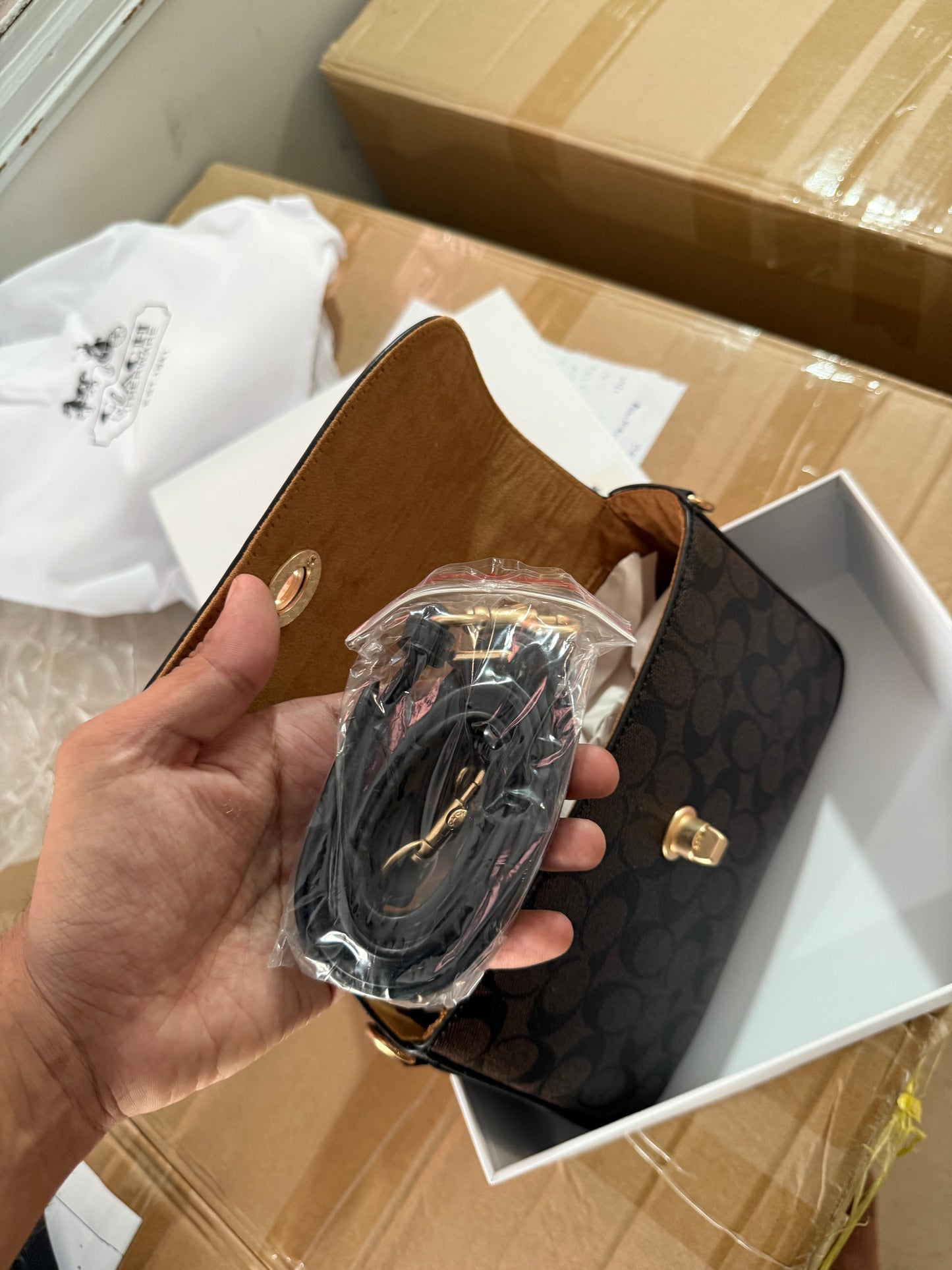 Coach Marlie Top Handle Satchel With Box.