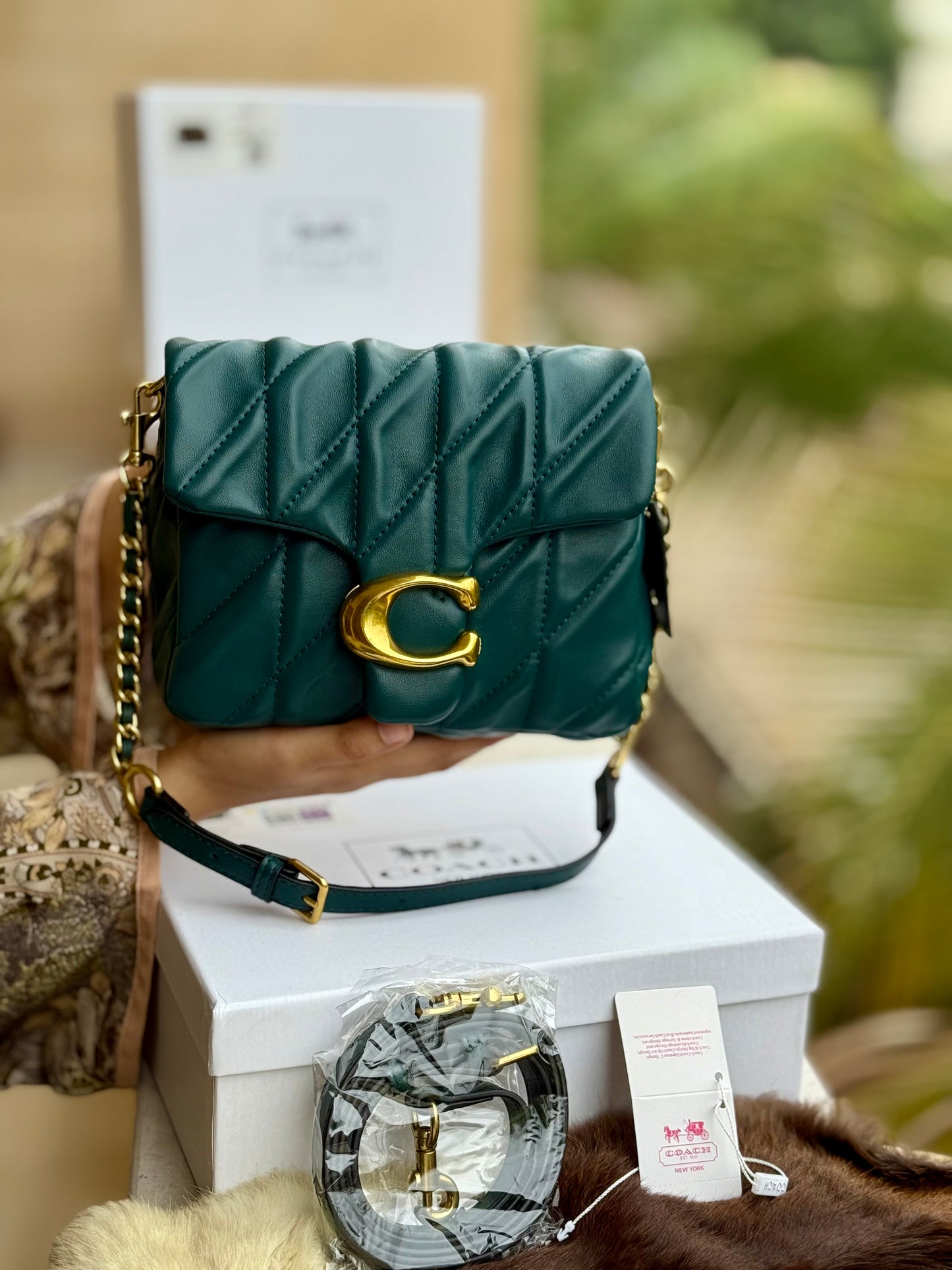 Coach Times Square Tabby Shoulder Bag With Quilting