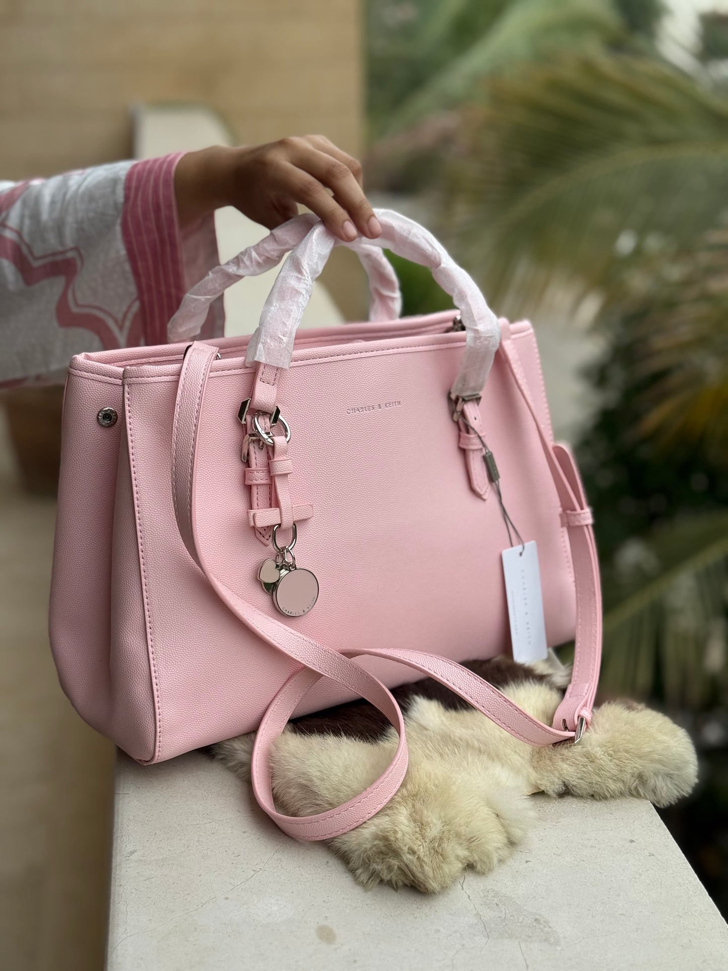 C & K Bow Detail Tote (Master Series)