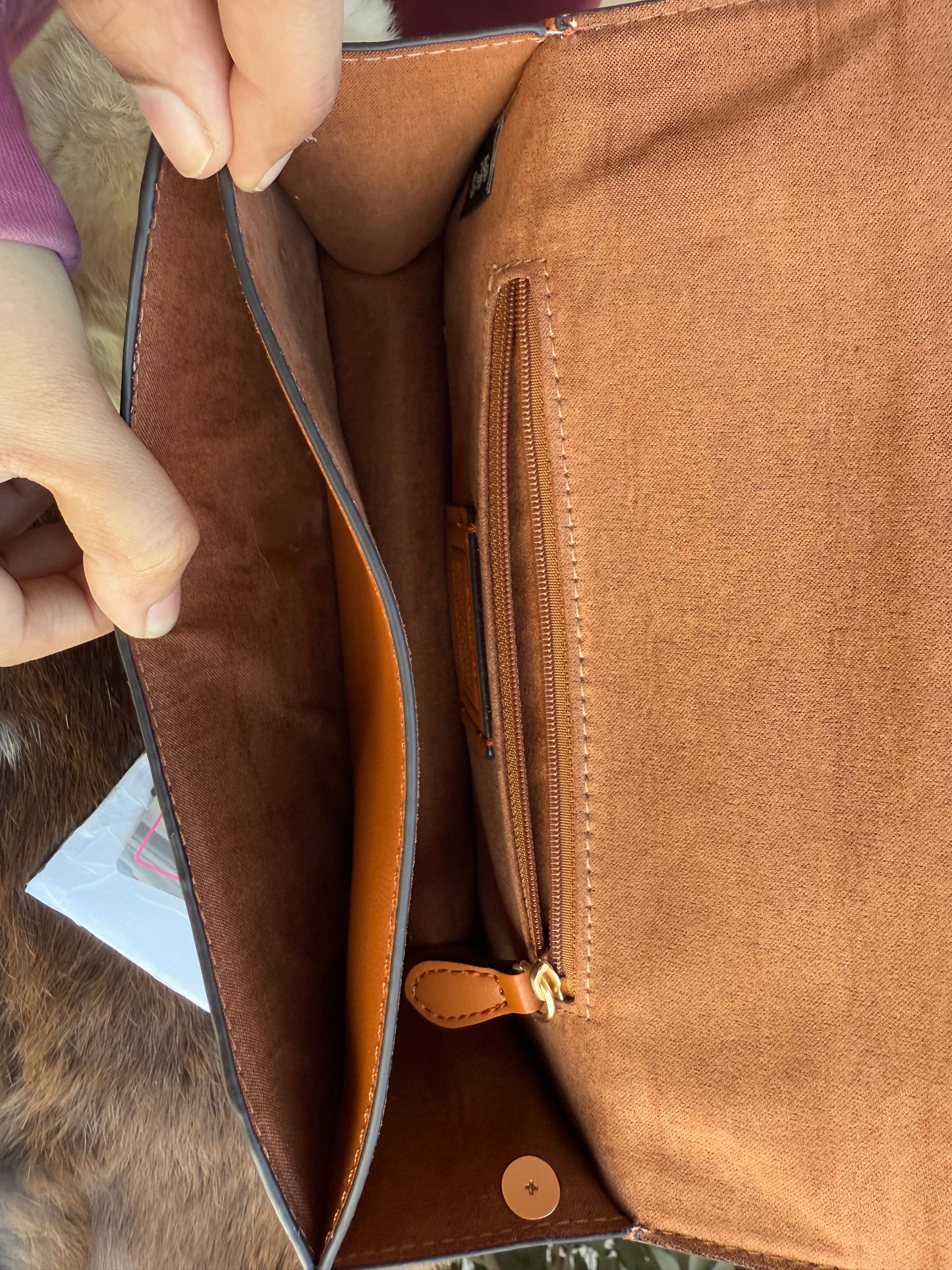 Coach Eliza Flap Crossbody Bag With Box ( Master Series )