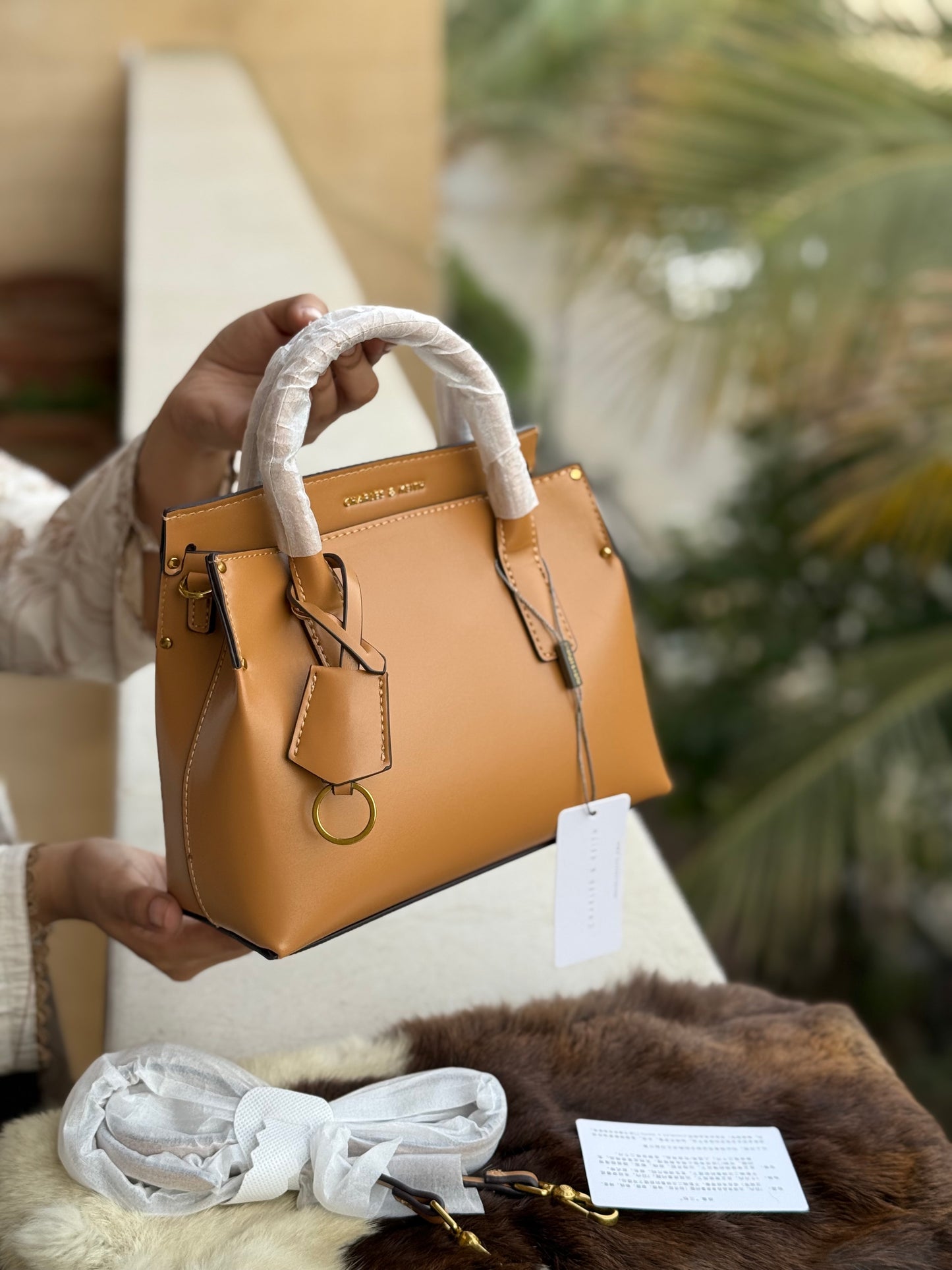 Charles & Keith Rene Structured Top handle bag-Master Series