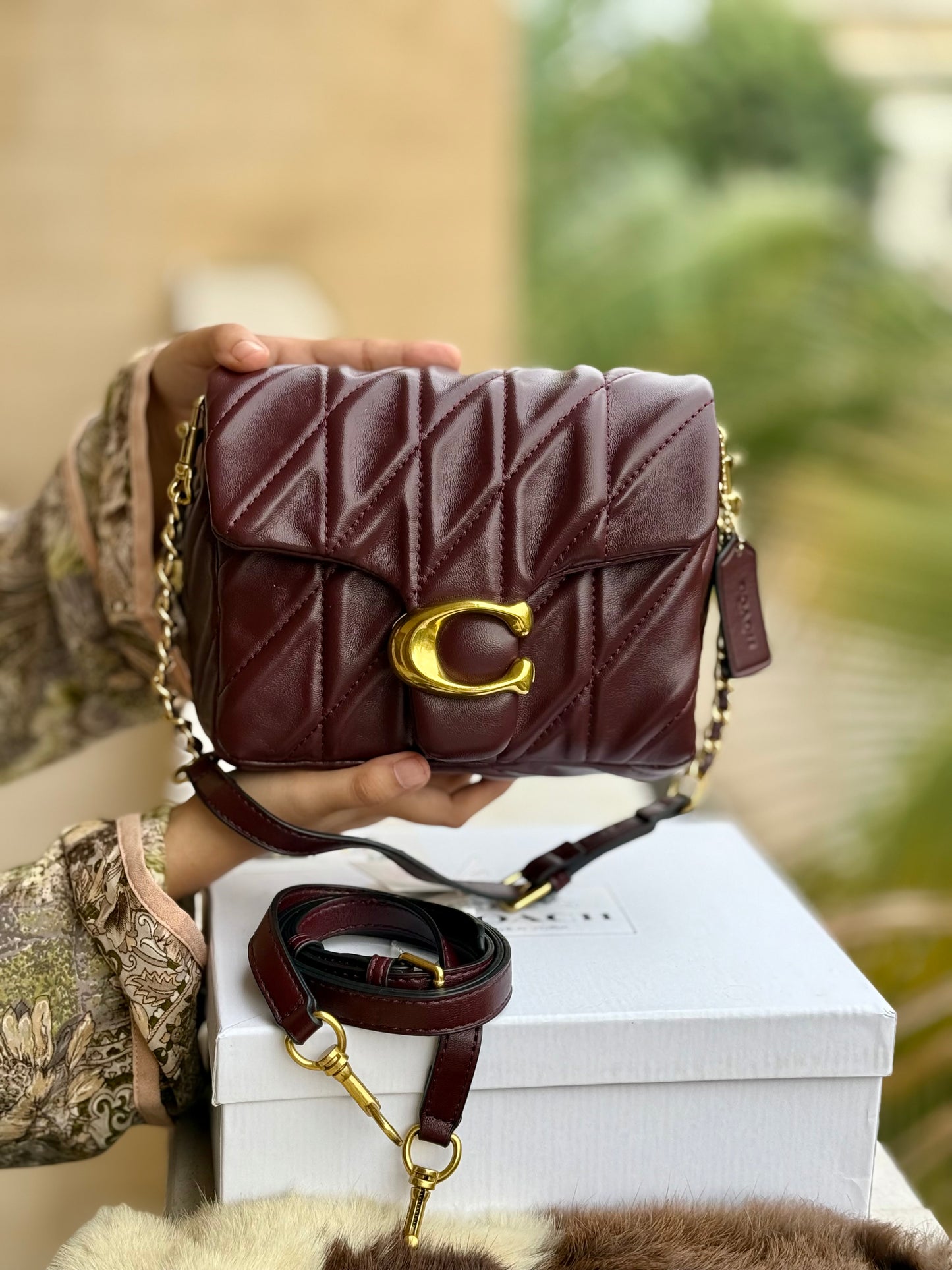 Coach Times Square Tabby Shoulder Bag With Quilting