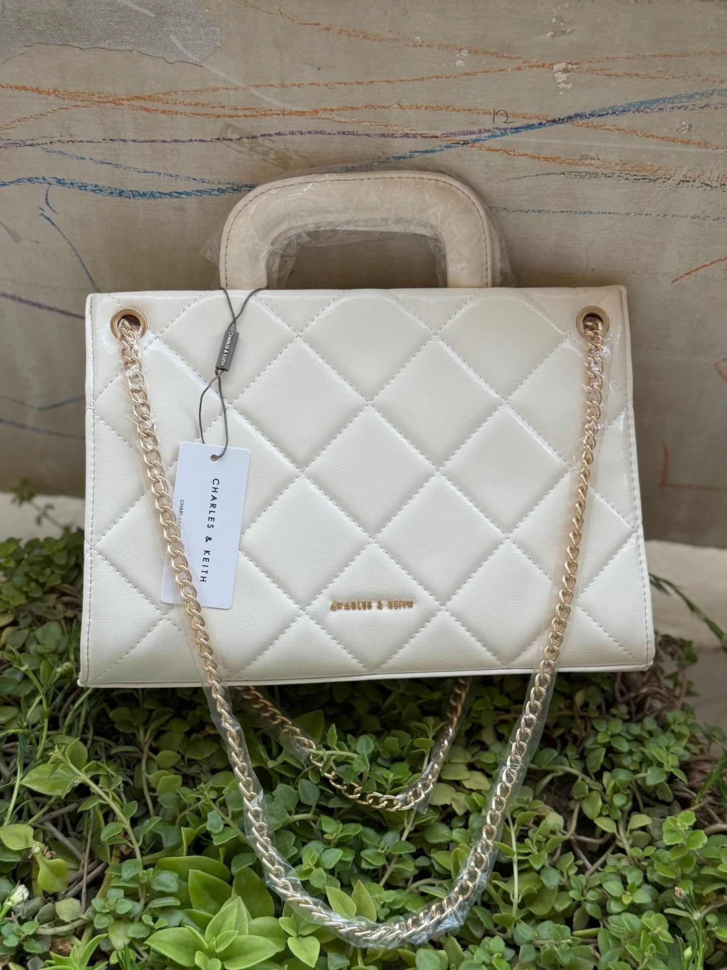 Charles & Keith Apfra Quilted Chain Master Series With Box