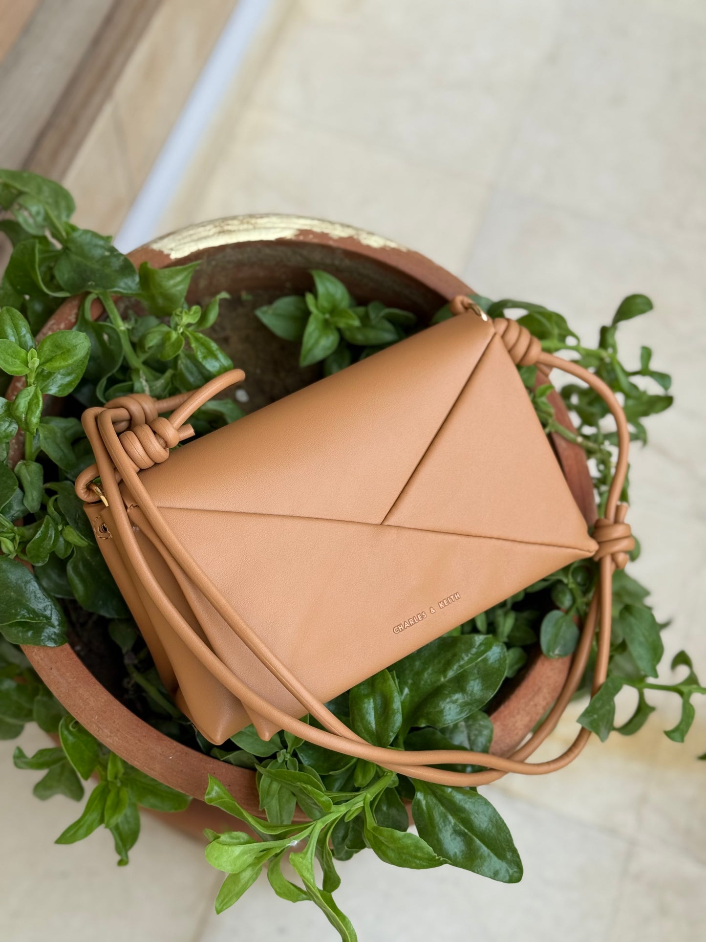 Charles & Keith Midori Geometric Shoulder Bag Master Seeies