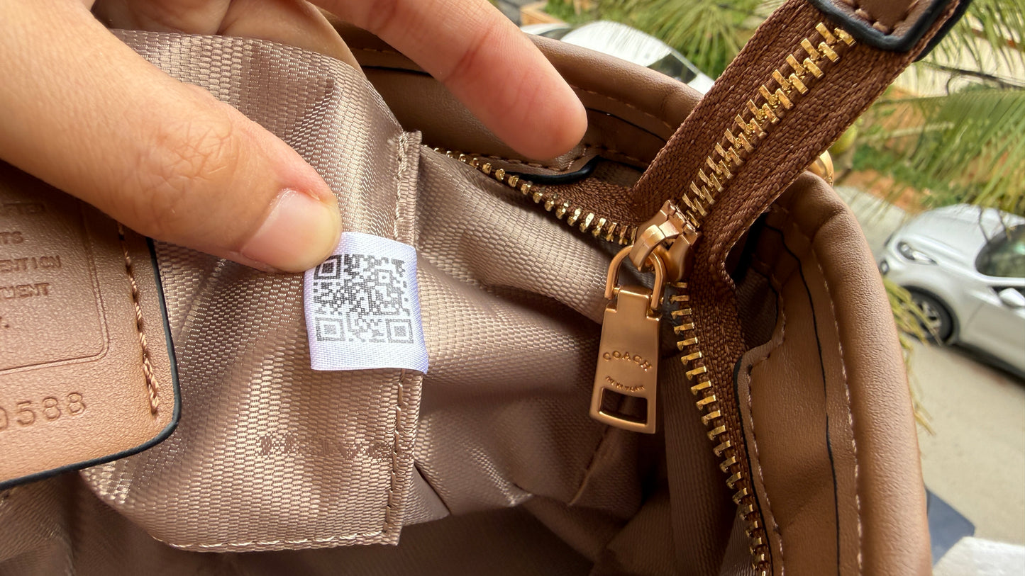 Coach City Mini Tote Bag-With Wallet & Charm Chain-Box Included-Master Plus Series.