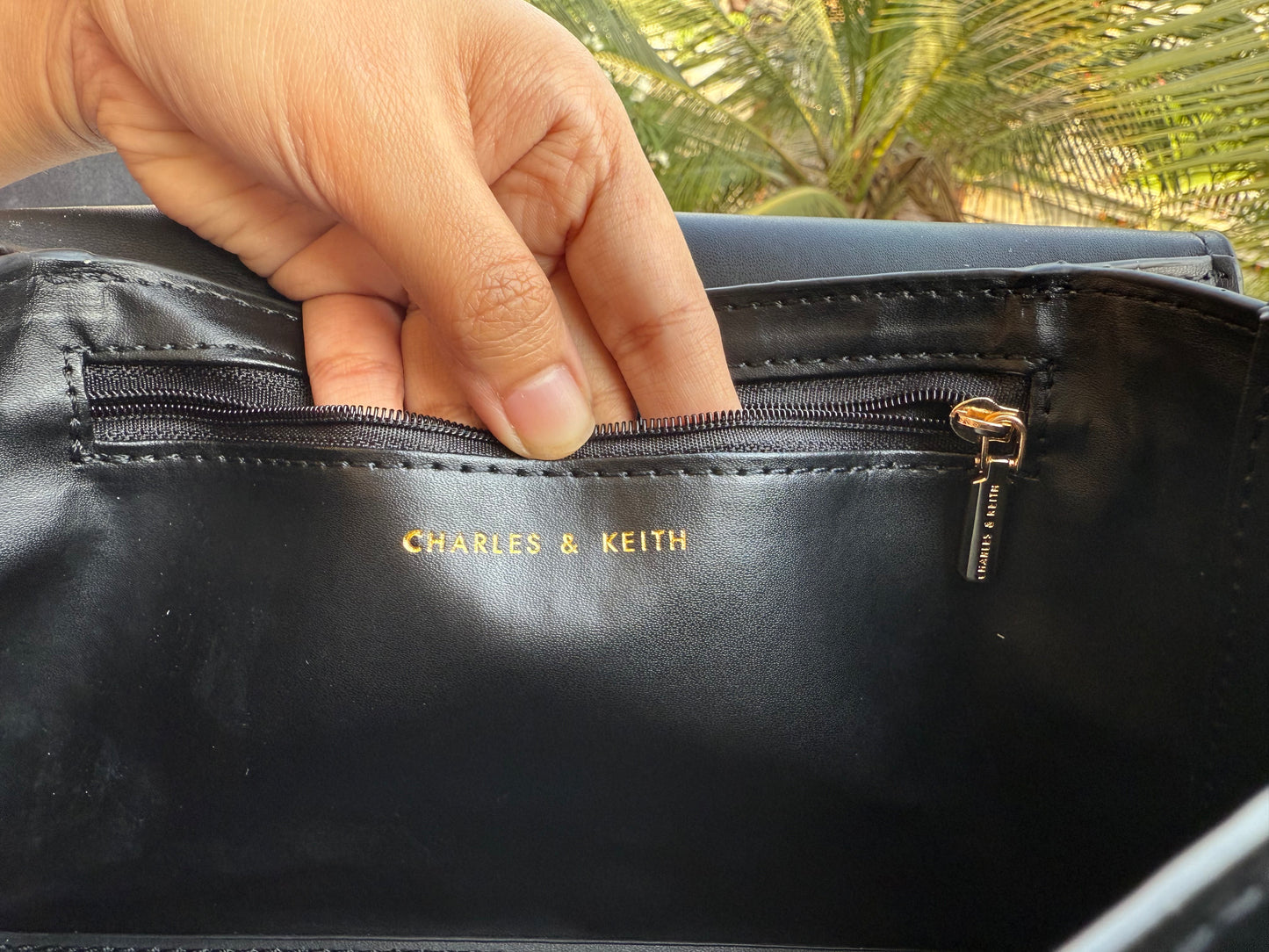 Charles & Keith Eleni Quilted Crossbody Bag-With Box