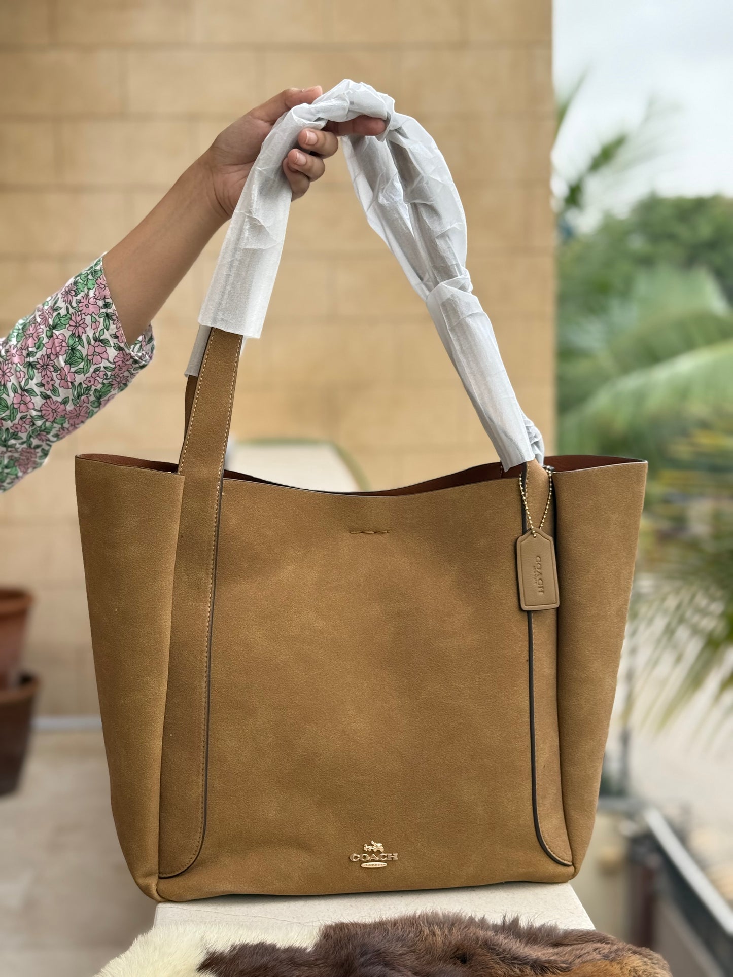 Coach Hadley Suede Tote Master Series.