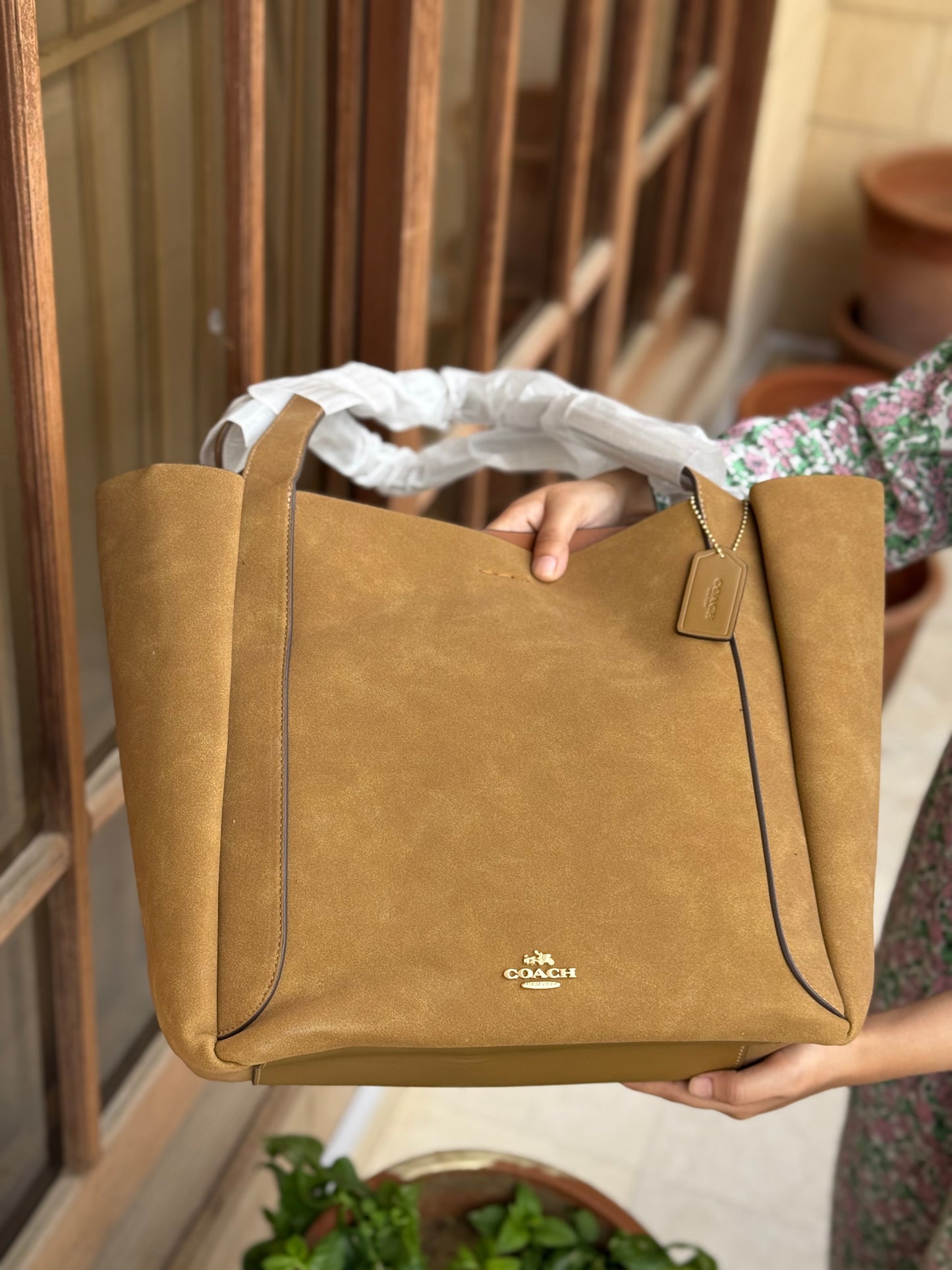 Coach Hadley Suede Tote Master Series.