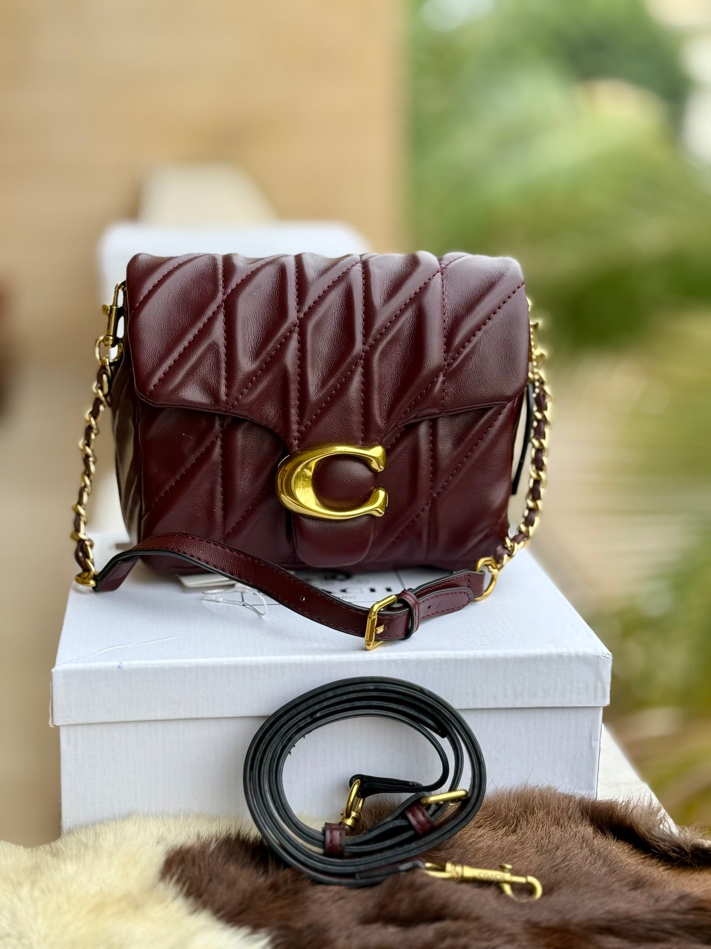 Coach Times Square Tabby Shoulder Bag With Quilting
