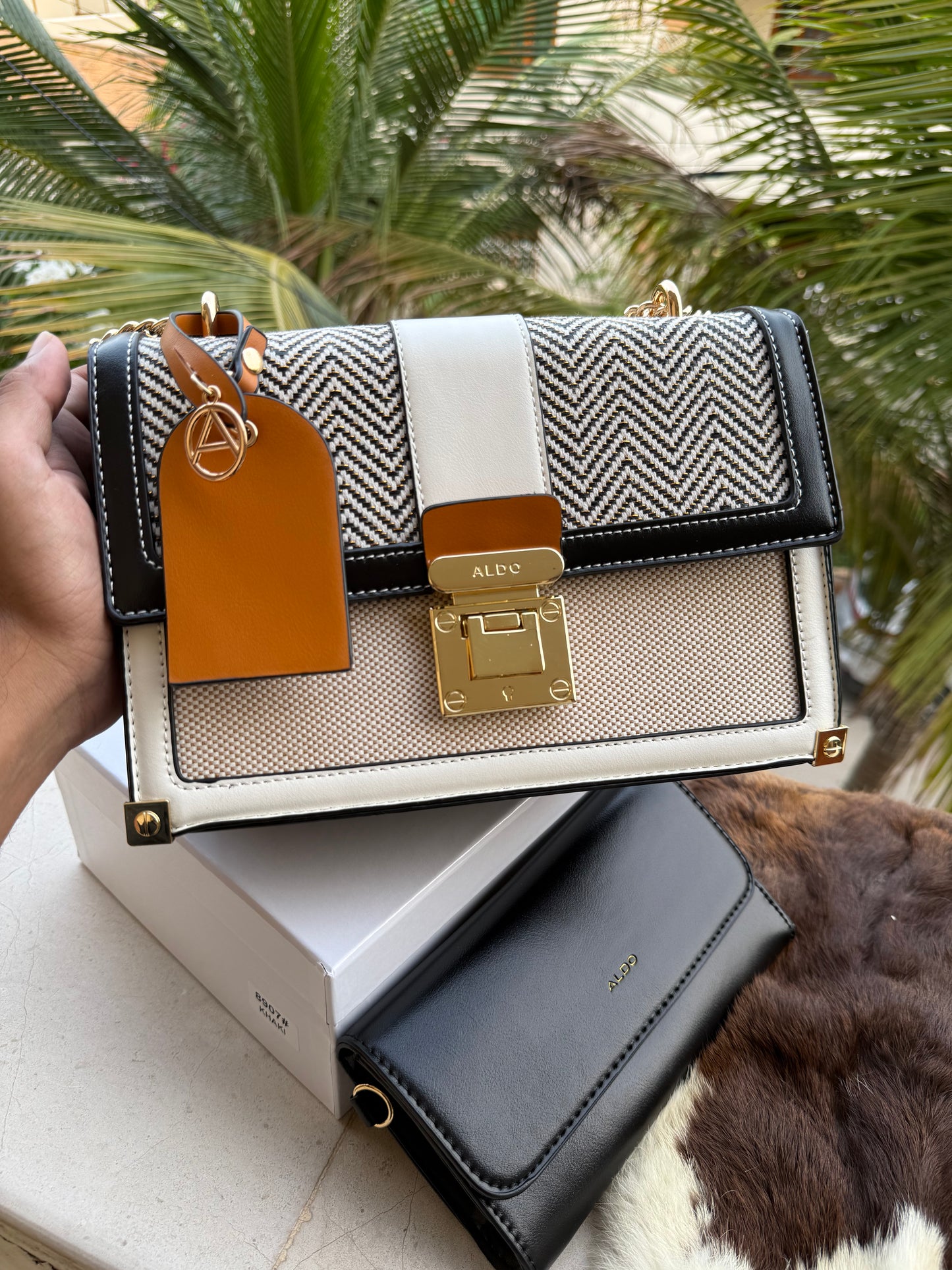Aldo Alanderiel Crossbody with pouch and box