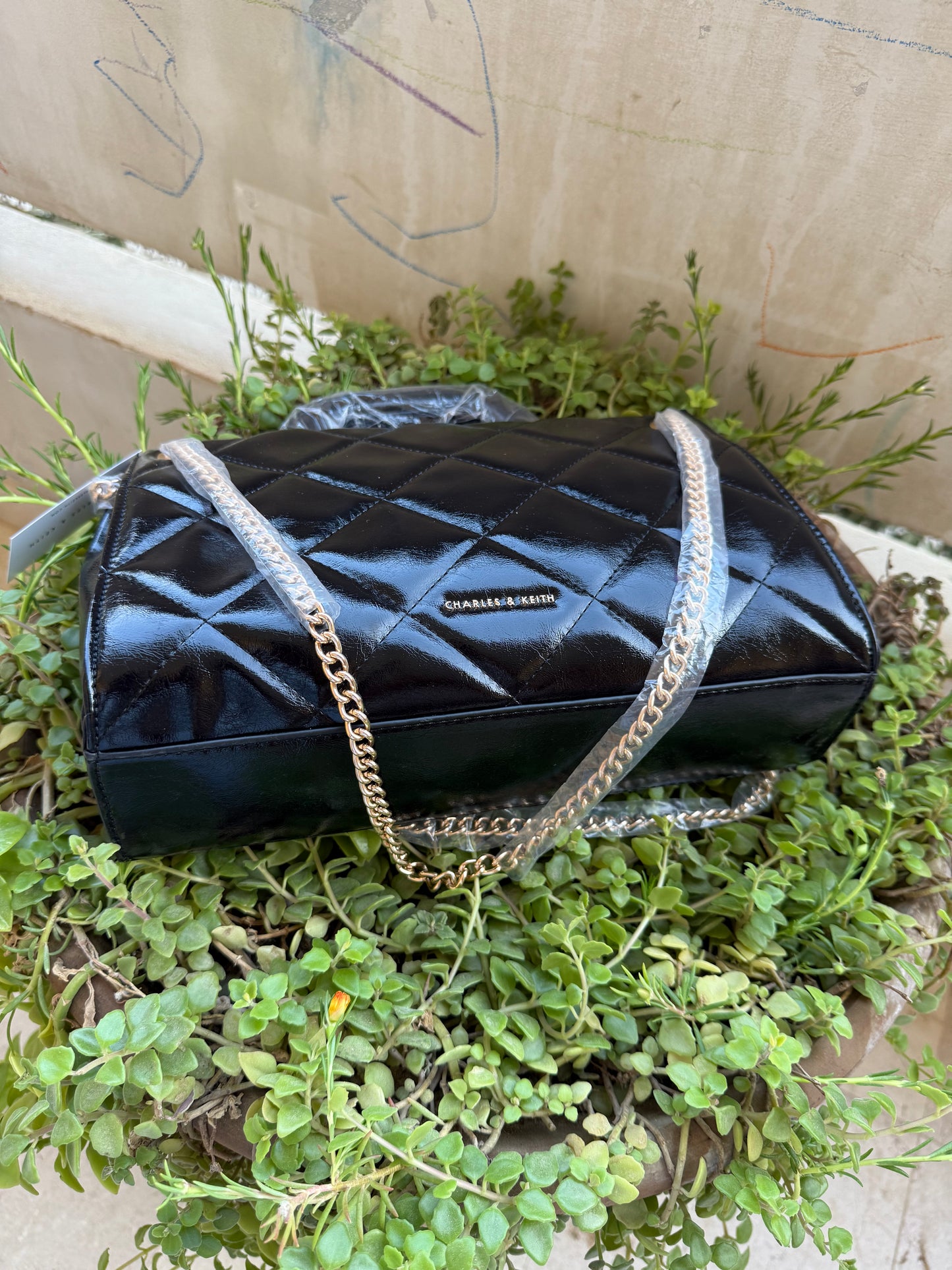 Charles & Keith Apfra Quilted Chain Master Series With Box