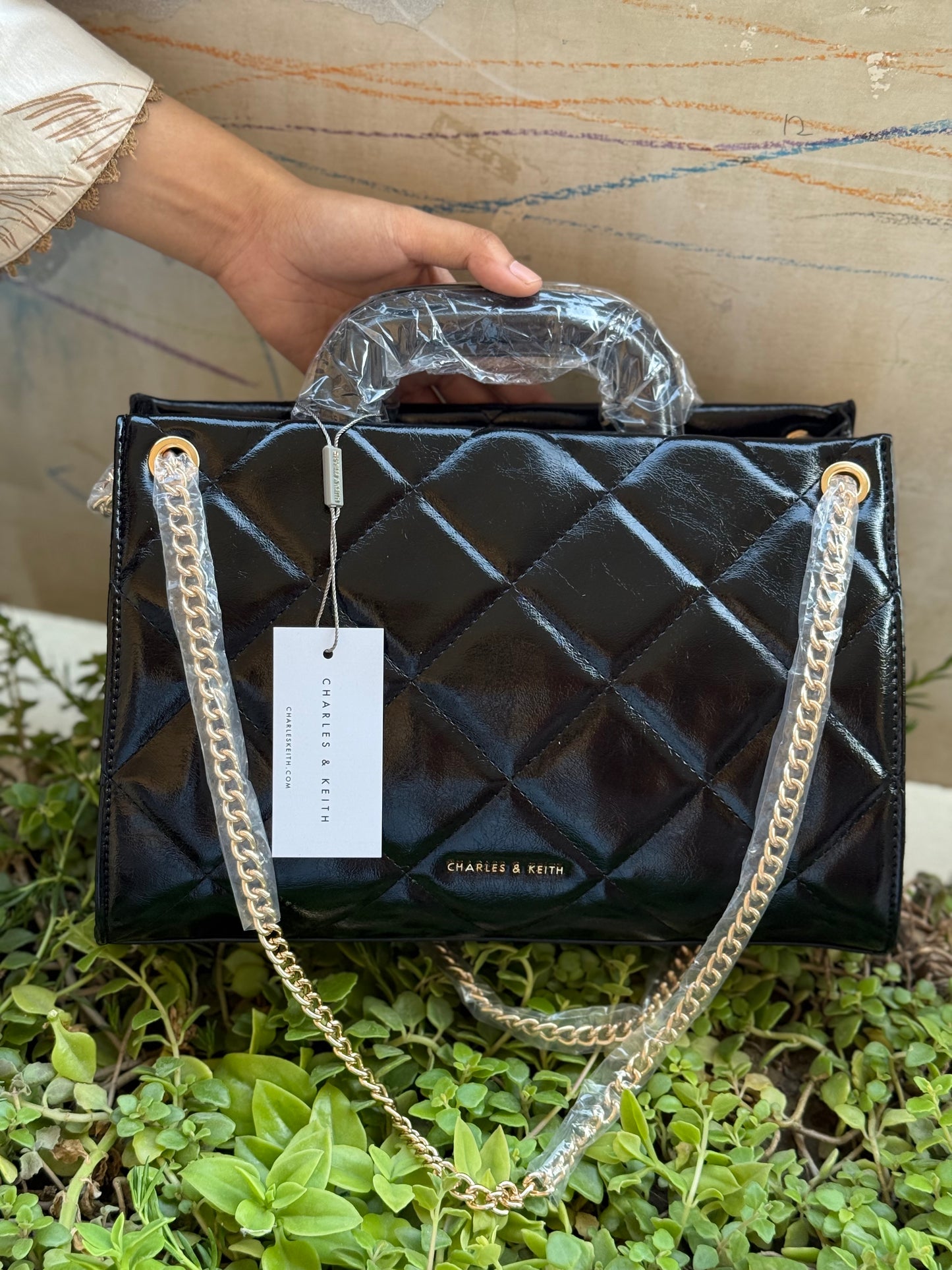 Charles & Keith Apfra Quilted Chain Master Series With Box