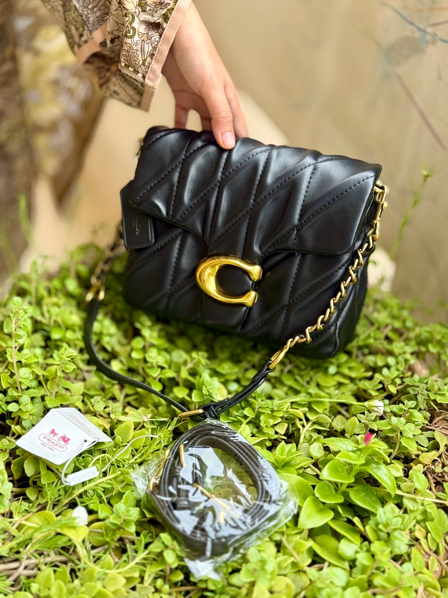 Coach Times Square Tabby Shoulder Bag With Quilting
