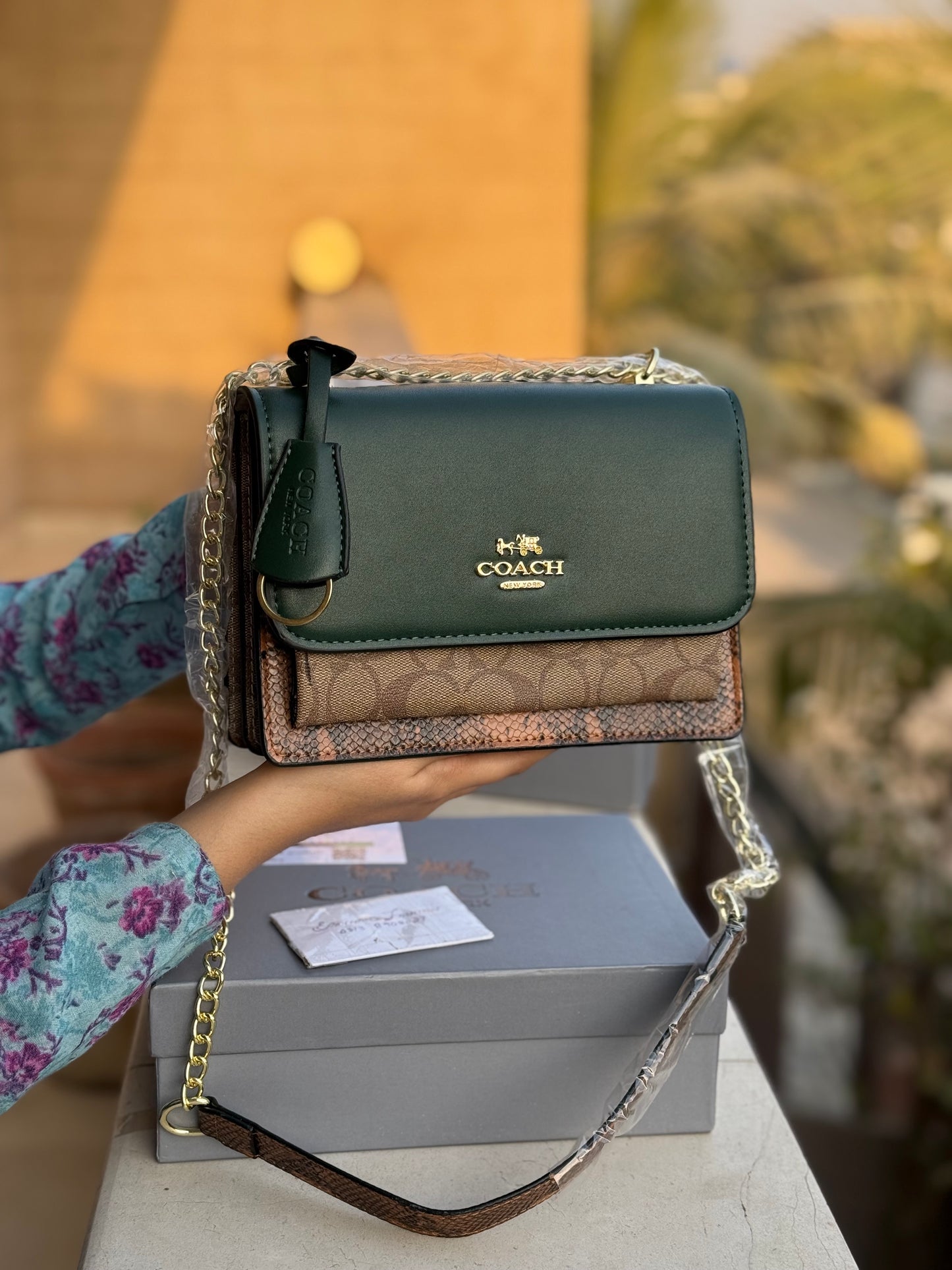 COACH KLARE Crossbody Bag Green