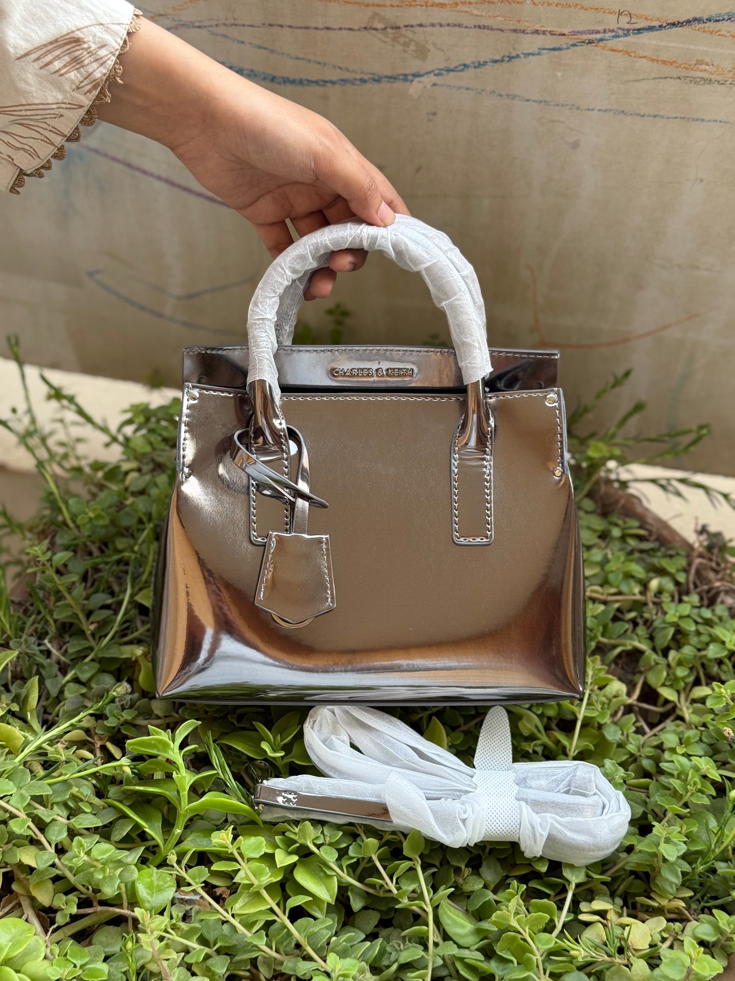 Charles & Keith Rene Structured Top handle bag-Master Series