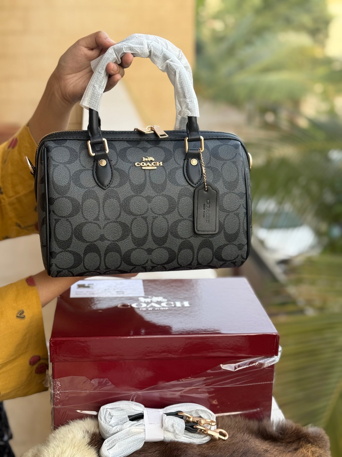 Coach Rowan Satchel With Box Master Series