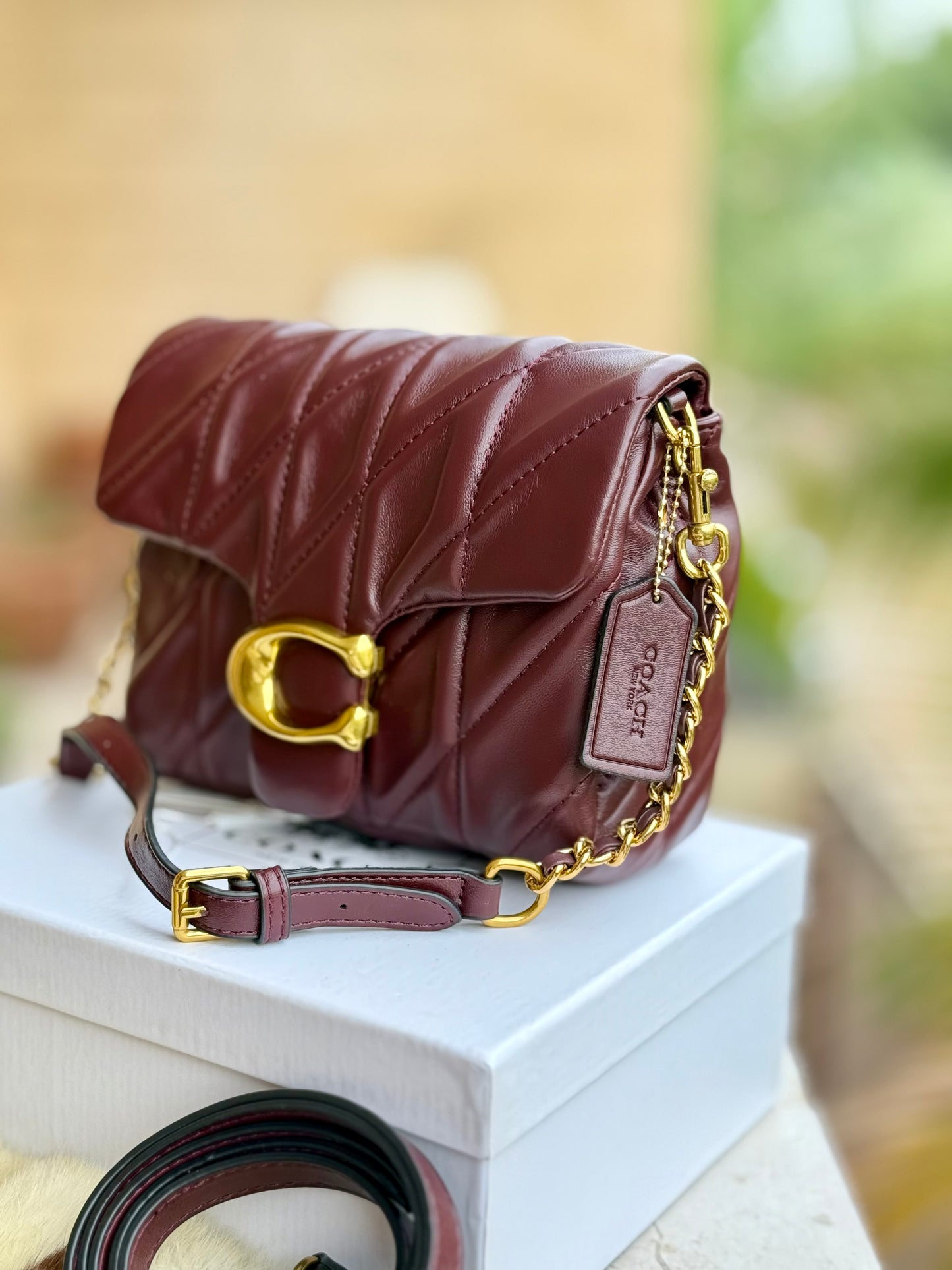 Coach Times Square Tabby Shoulder Bag With Quilting