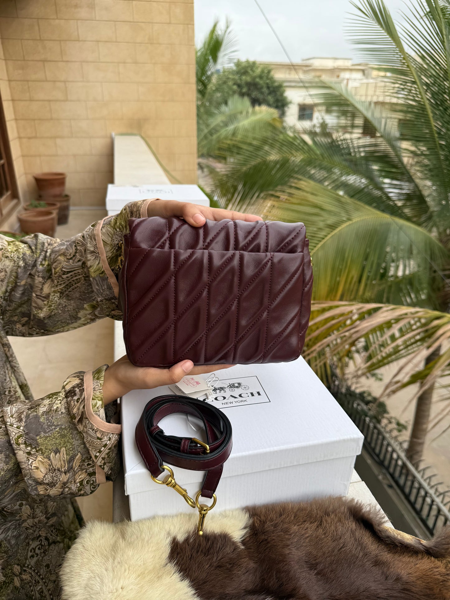 Coach Times Square Tabby Shoulder Bag With Quilting
