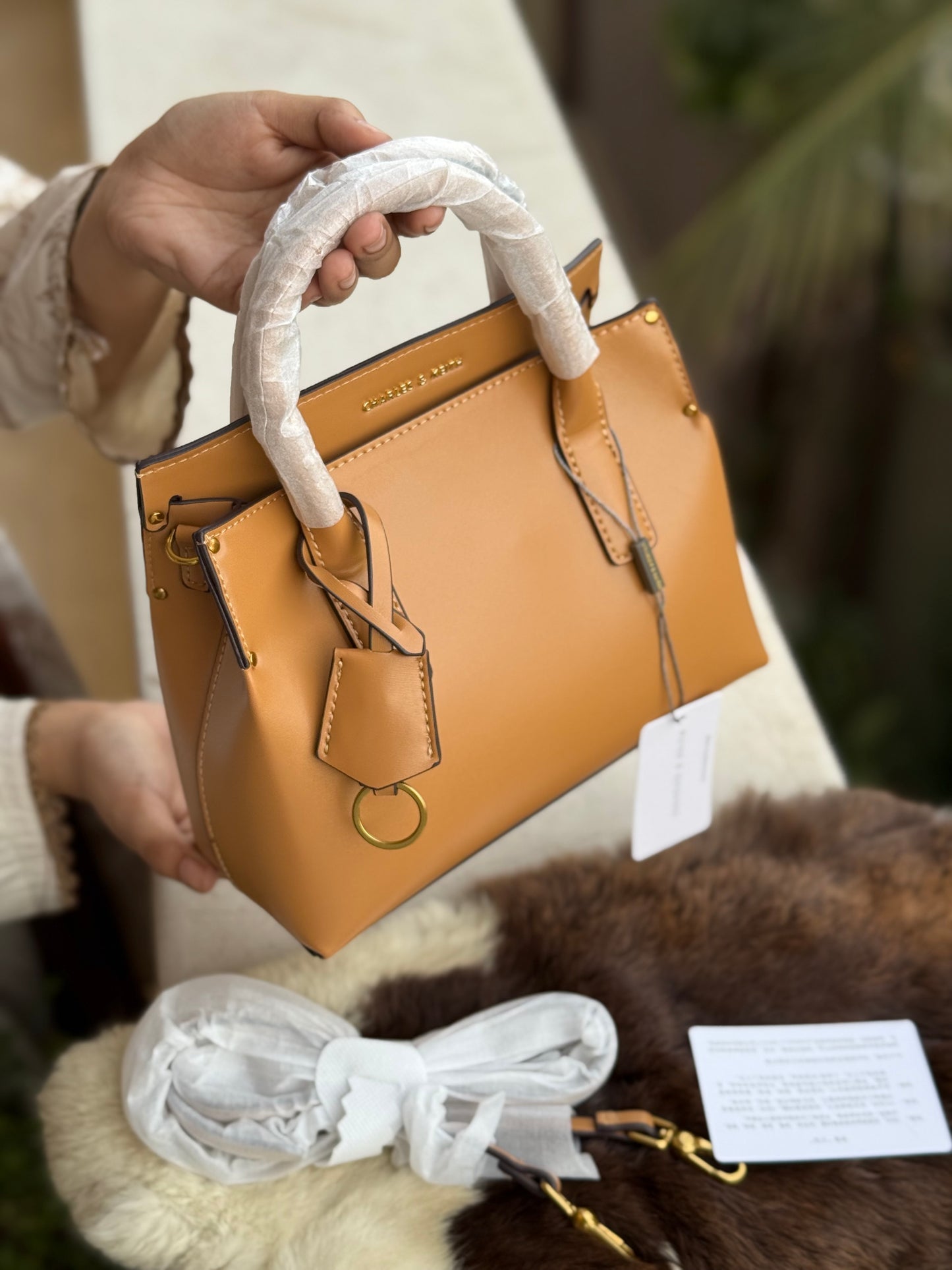 Charles & Keith Rene Structured Top handle bag-Master Series