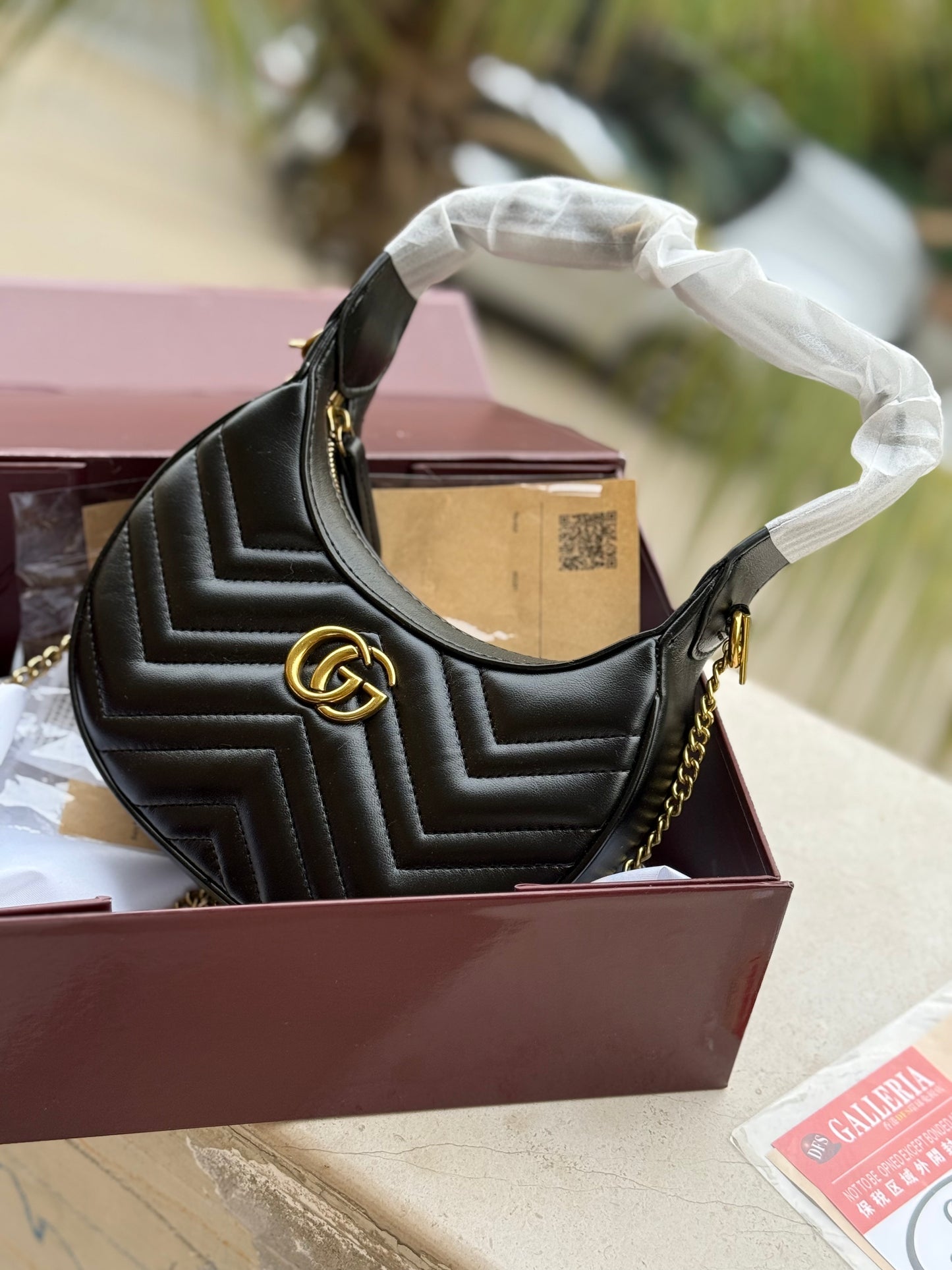 Gucci Marmont Shoulder bag With Box-Master Series With long chain