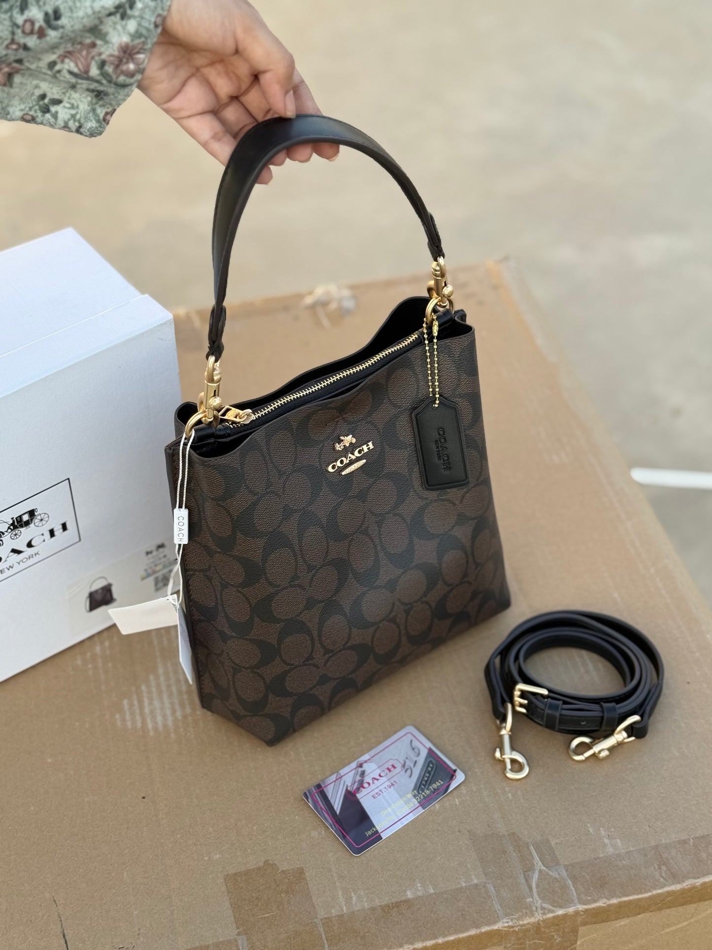 Coach Mollie 22 Bucket Bag Master Plus Series With box