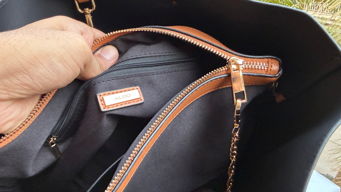 Aldo Tote-With Card Wallet & Pouch-With Box-Master Series