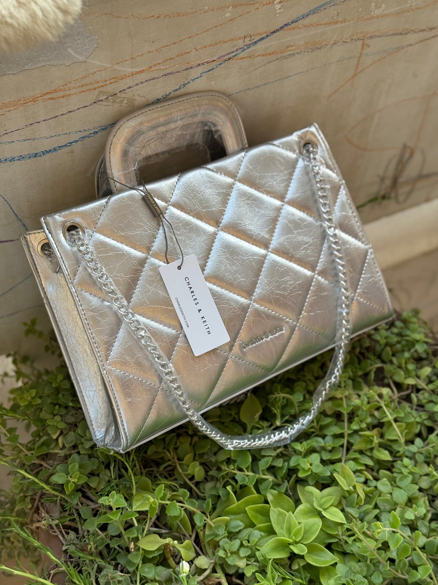 Charles & Keith Apfra Quilted Chain Master Series With Box
