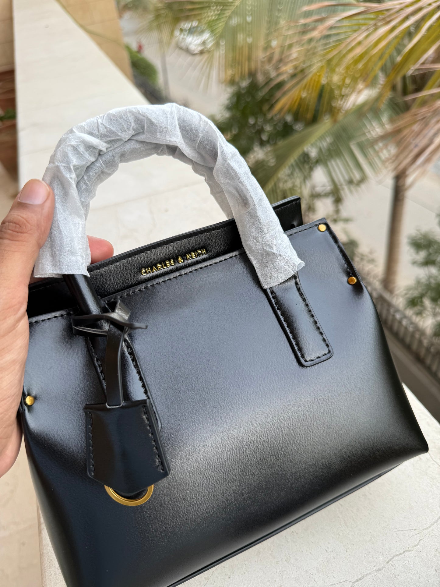 Charles & Keith Rene Structured Top handle bag-Master Series