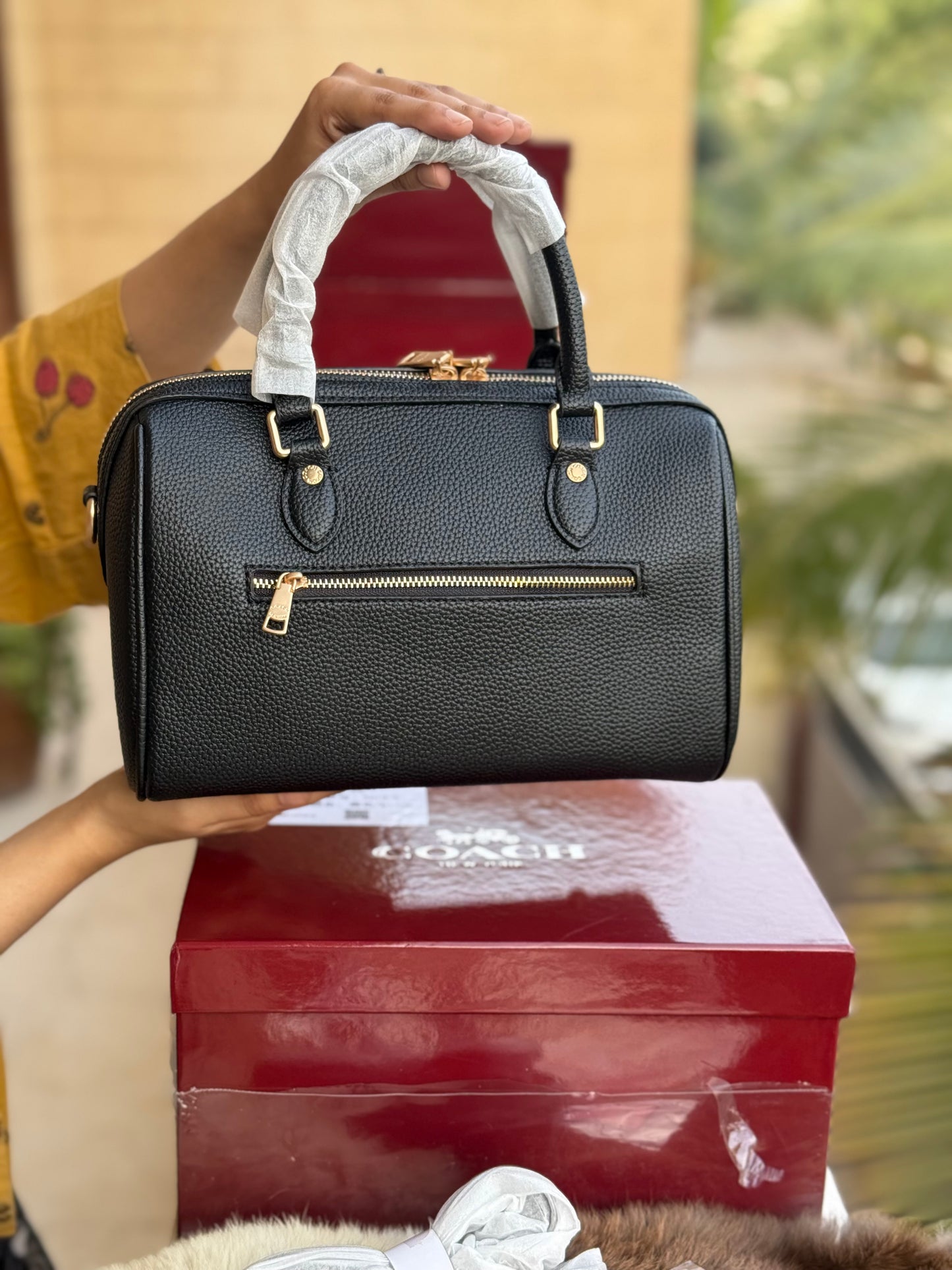 Coach Rowan Satchel With Box Master Series