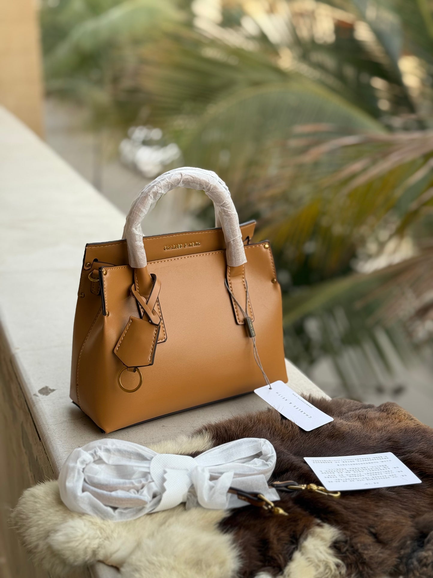 Charles & Keith Rene Structured Top handle bag-Master Series