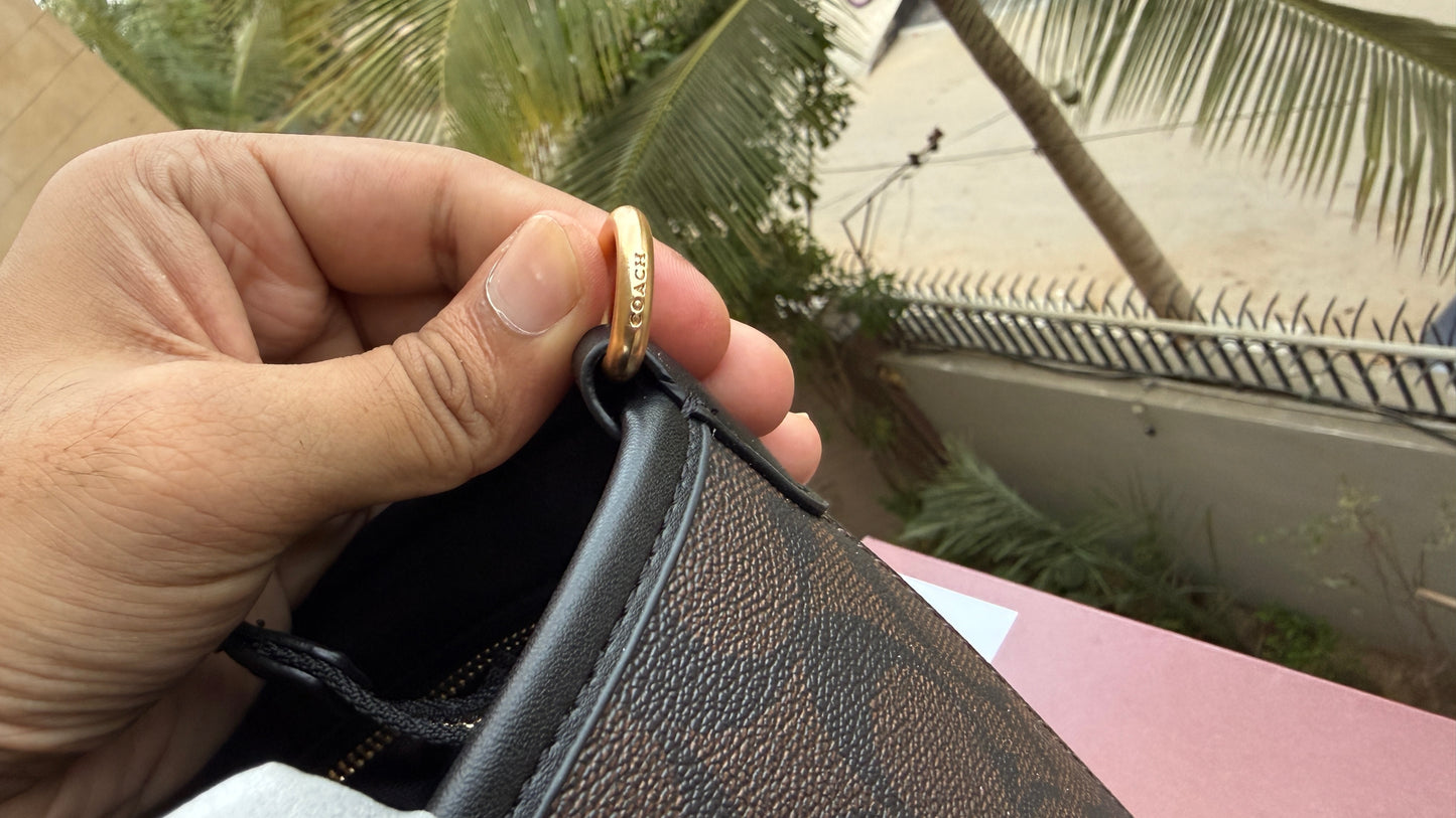 Coach City Mini Tote Bag-With Wallet & Charm Chain-Box Included-Master Plus Series.