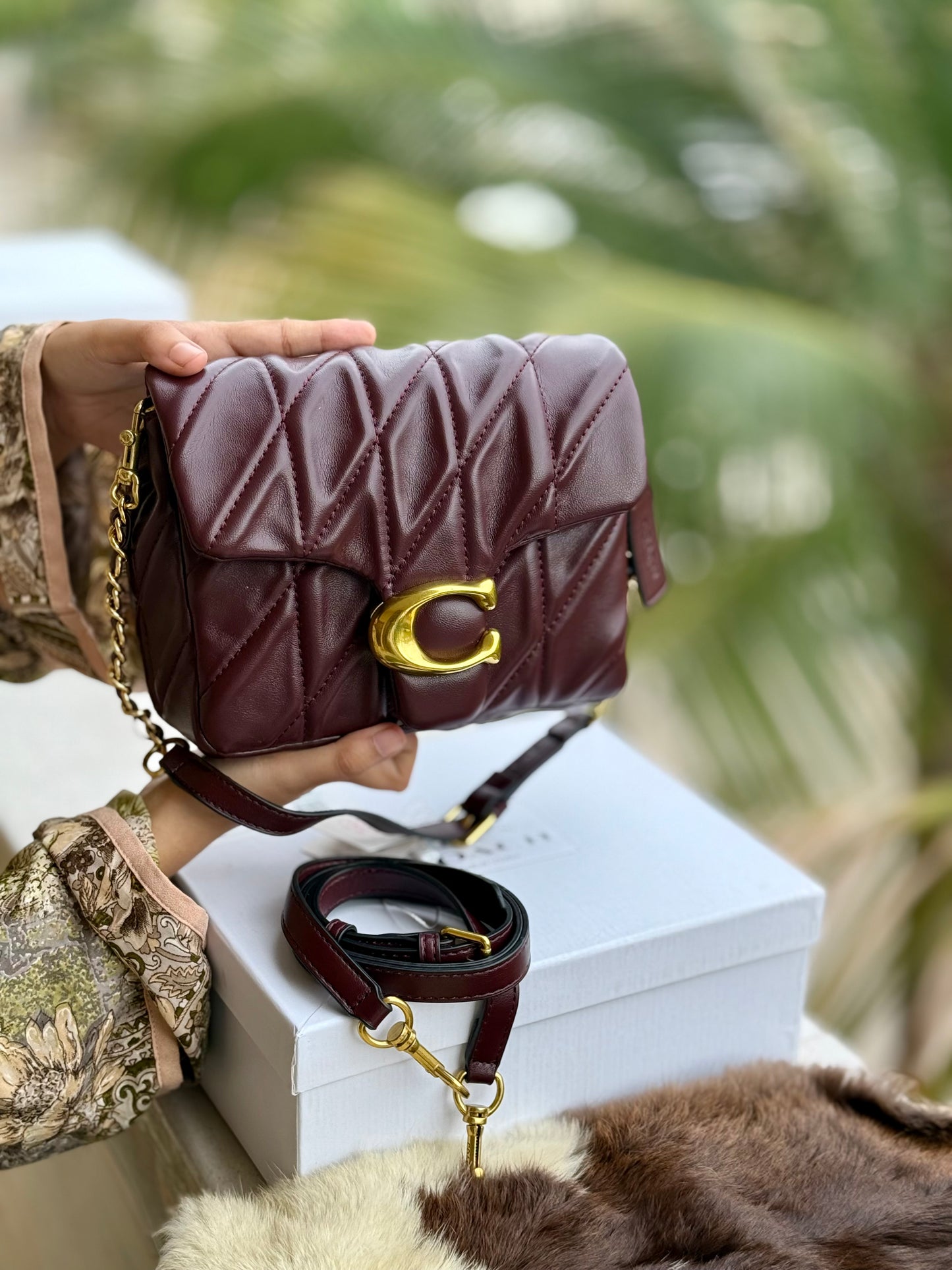 Coach Times Square Tabby Shoulder Bag With Quilting
