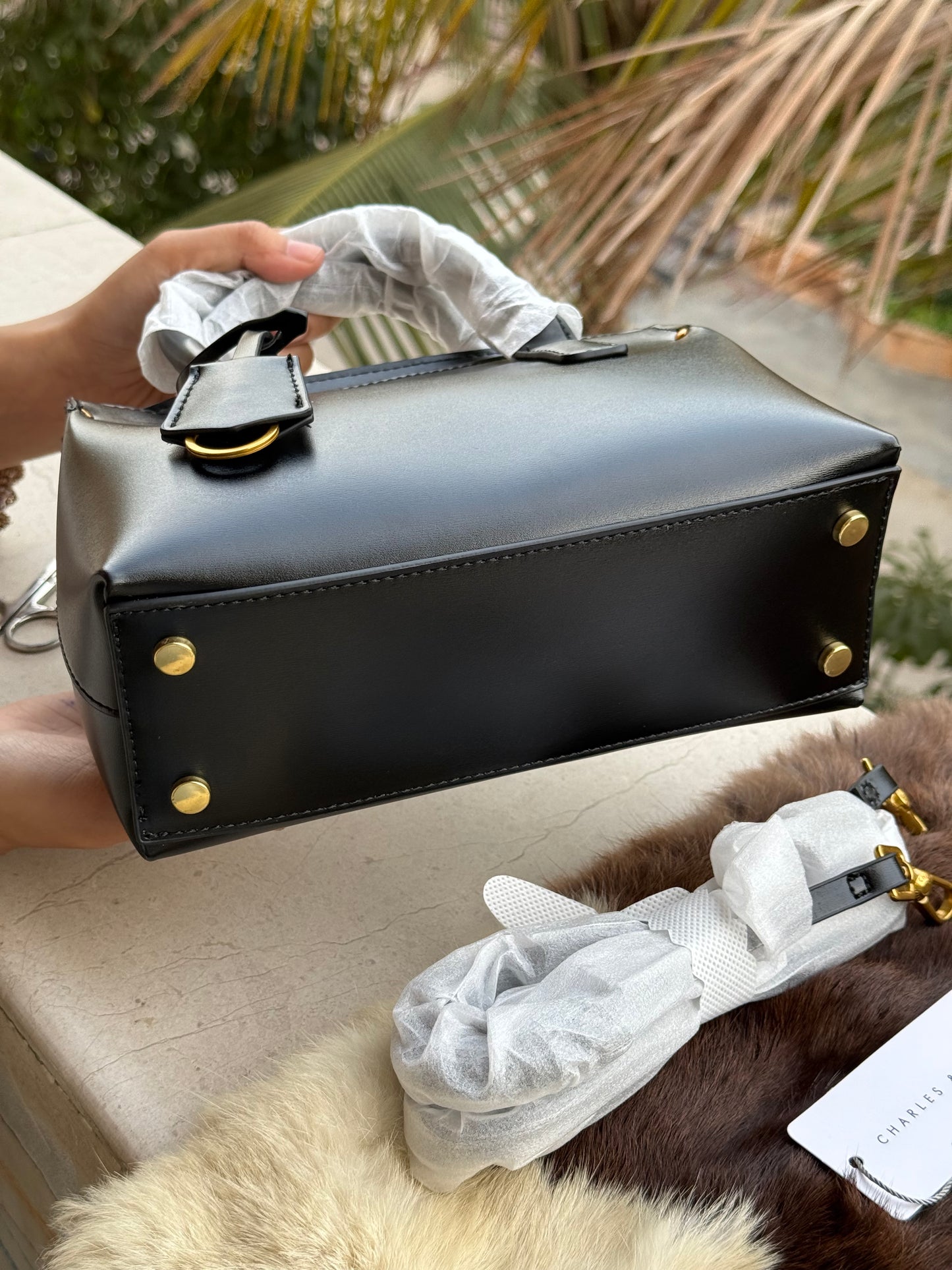 Charles & Keith Rene Structured Top handle bag-Master Series