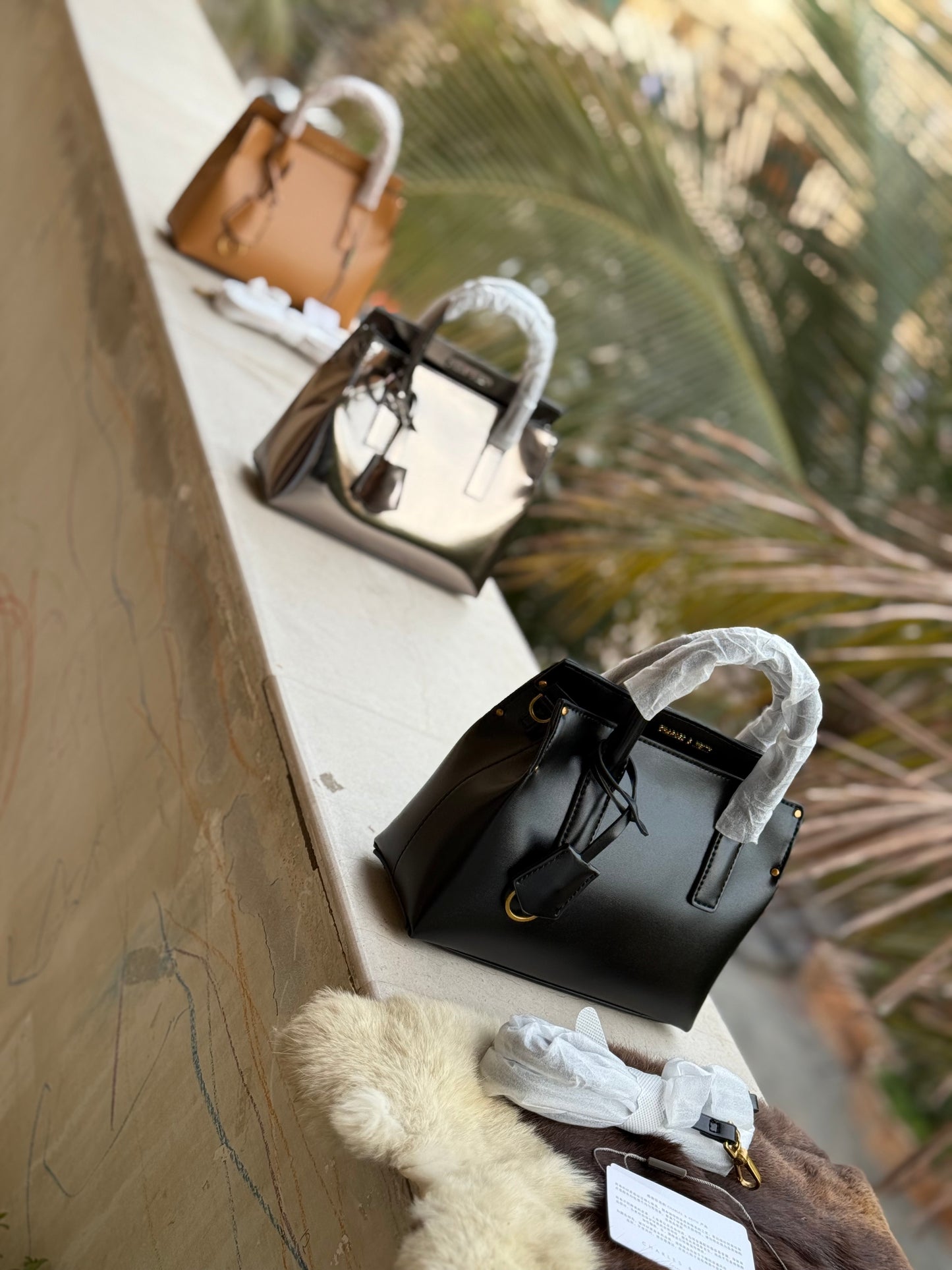 Charles & Keith Rene Structured Top handle bag-Master Series