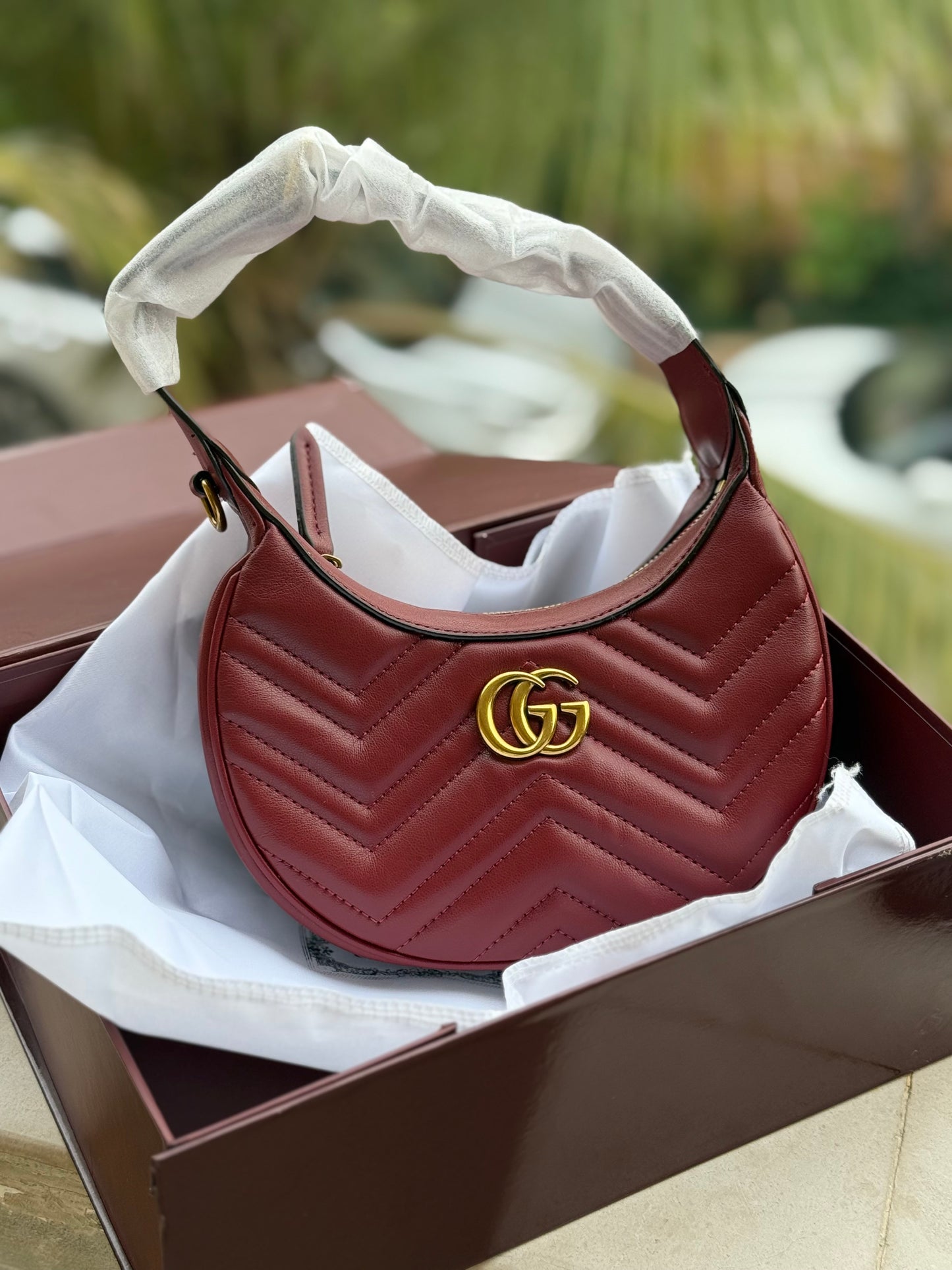 Gucci Marmont Shoulder bag With Box-Master Series With long chain