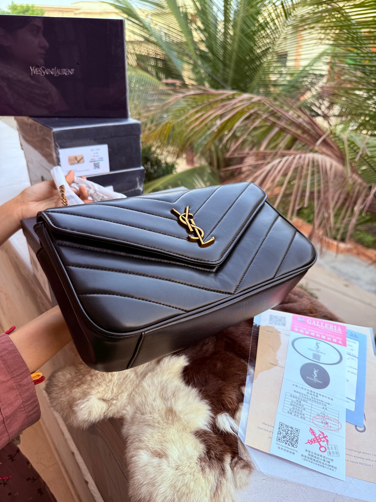 YSL Loulou Master Series With Box Black With Gold