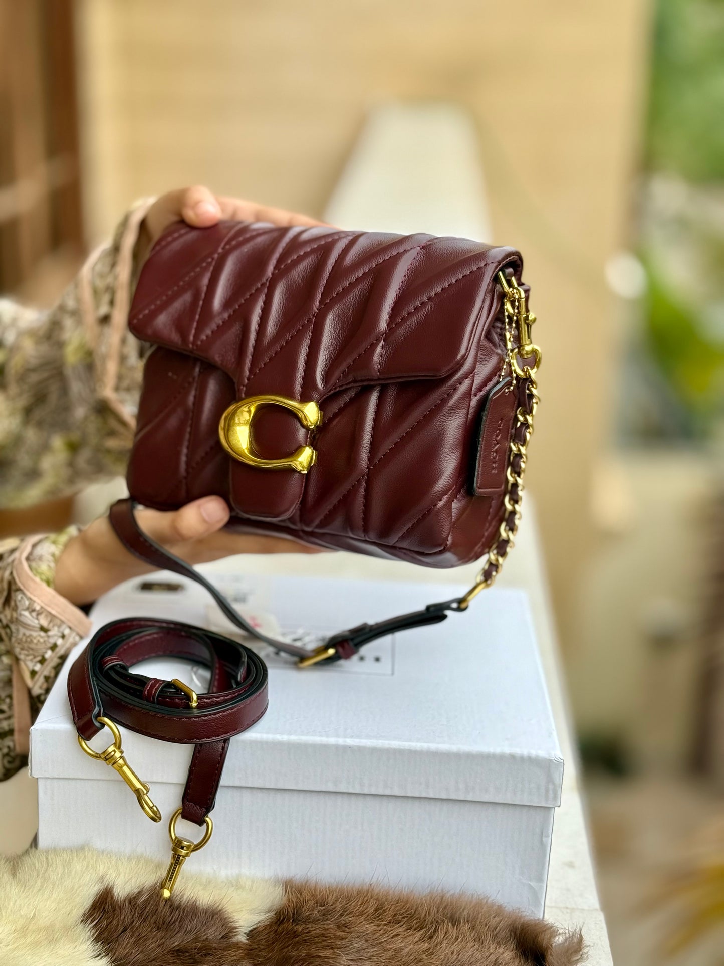 Coach Times Square Tabby Shoulder Bag With Quilting