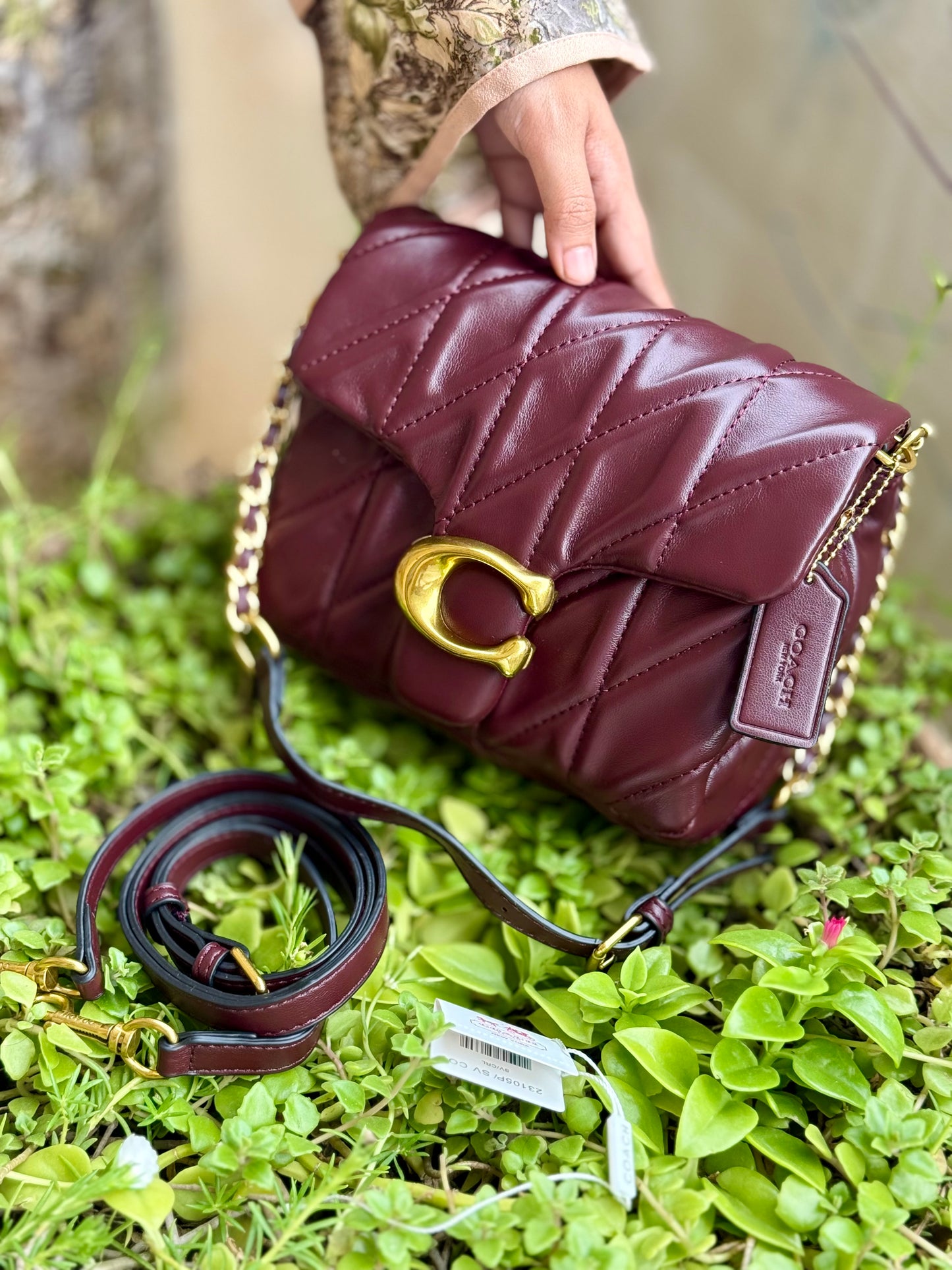 Coach Times Square Tabby Shoulder Bag With Quilting