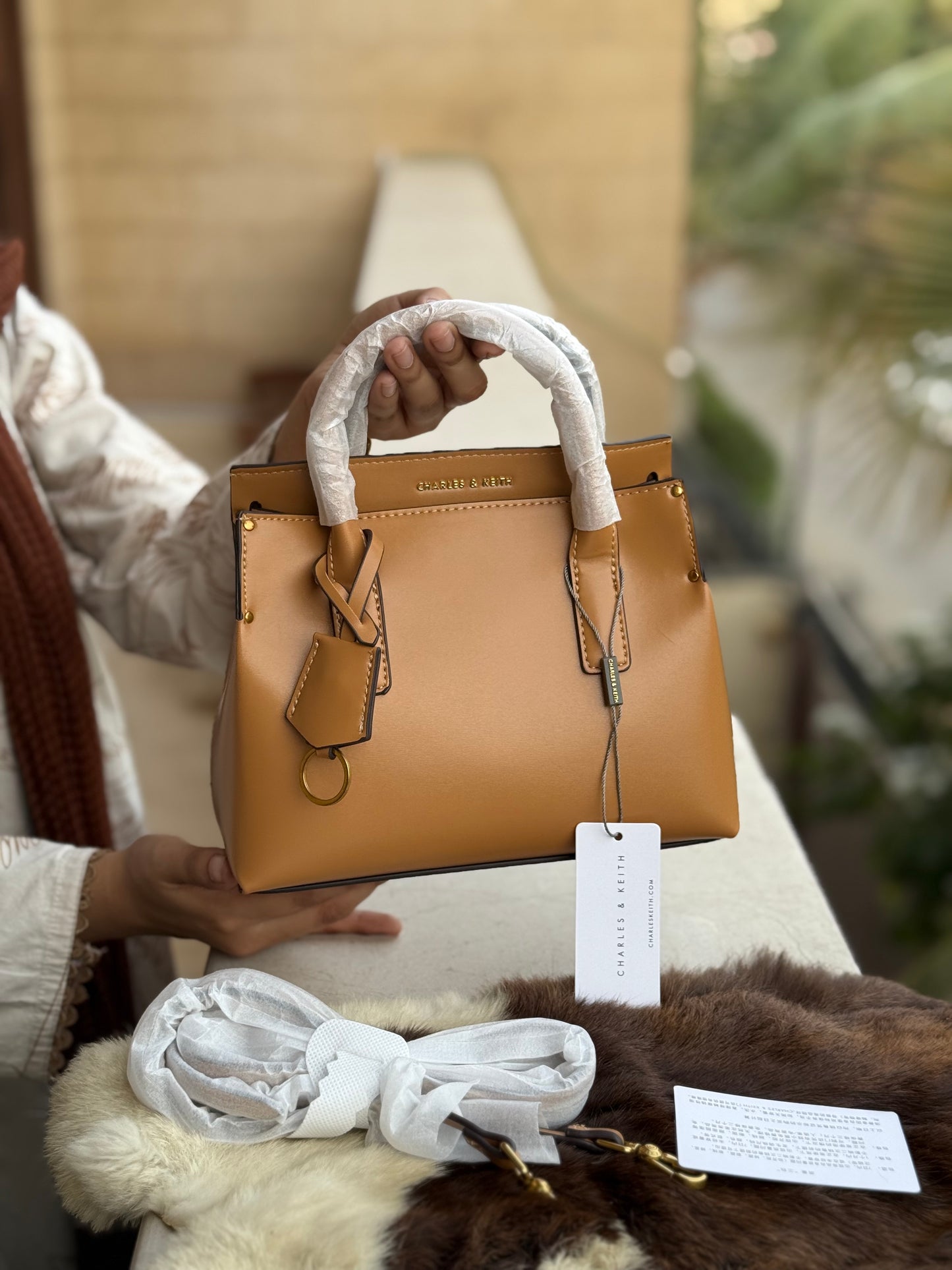 Charles & Keith Rene Structured Top handle bag-Master Series