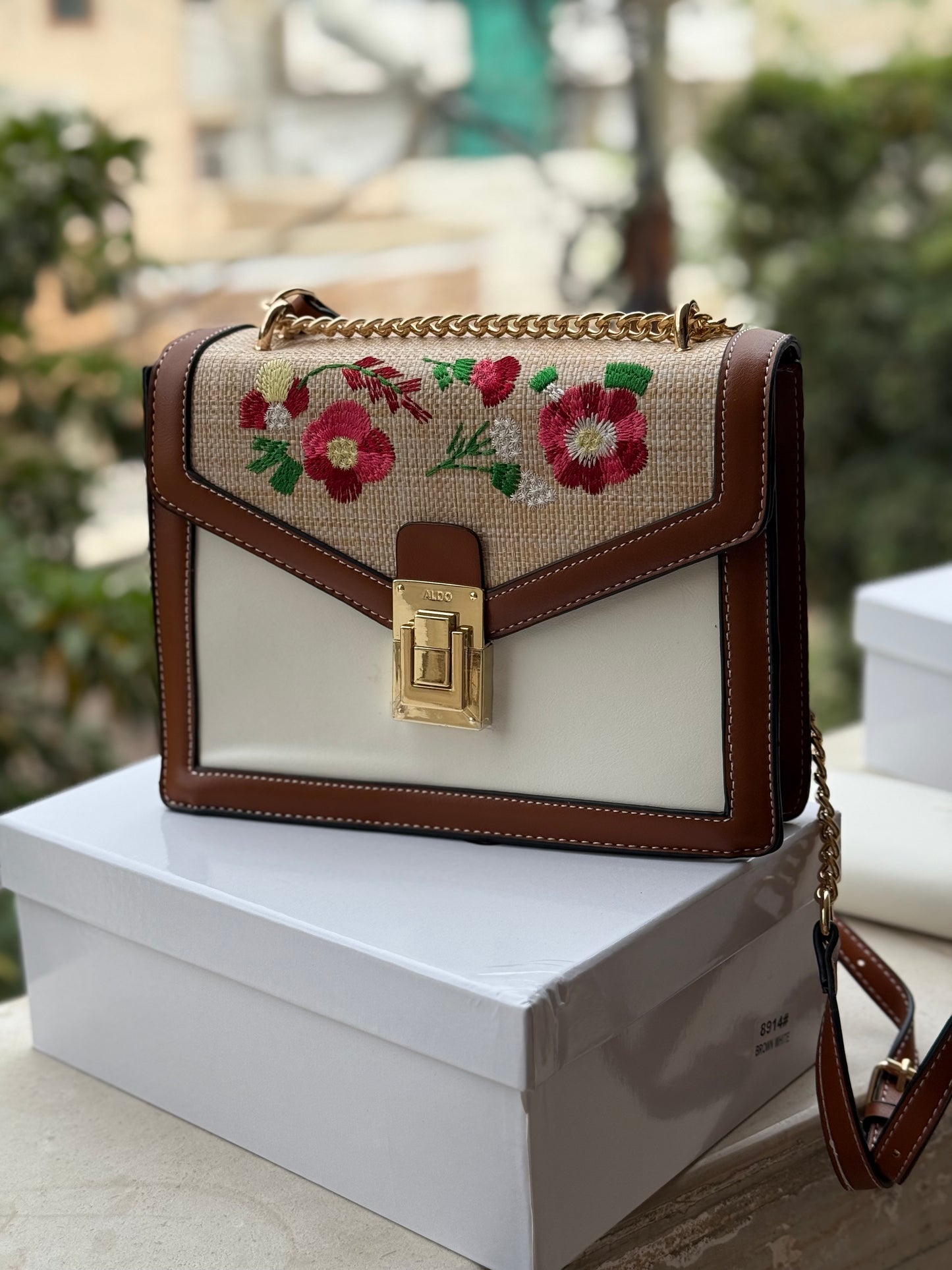ALDO FLORAL Crossbody- With Pouch!
