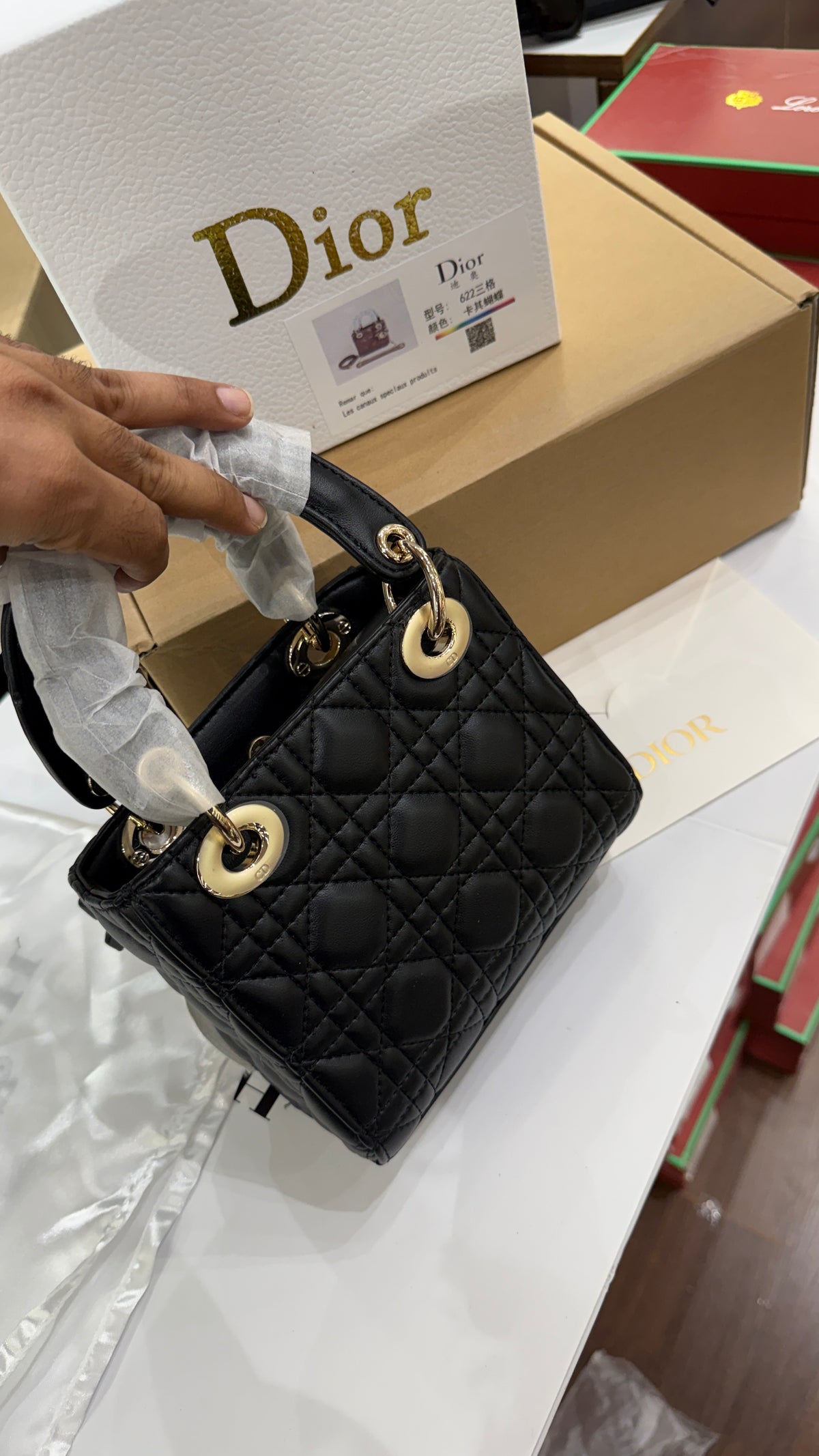 Lady Dior Mini By Dior-AAA Series-Double Folding Box