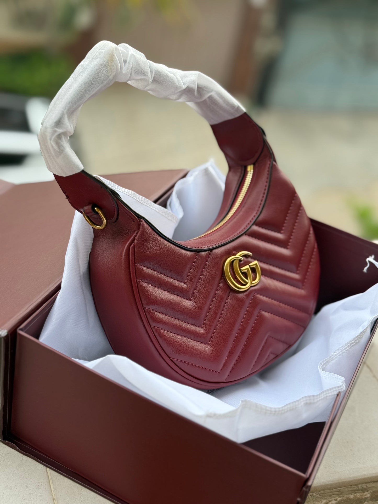 Gucci Marmont Shoulder bag With Box-Master Series With long chain