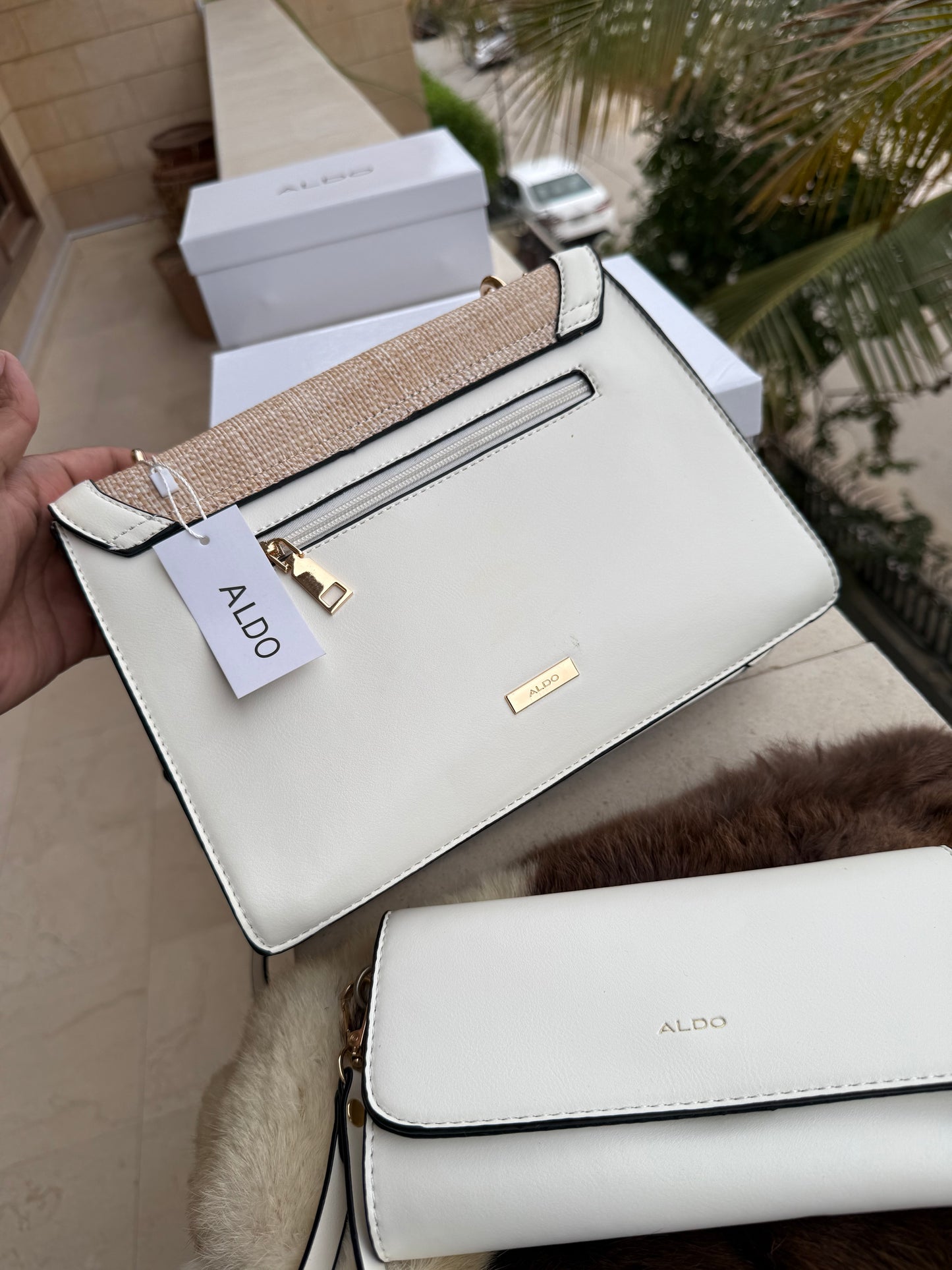 ALDO FLORAL Crossbody- With Pouch!