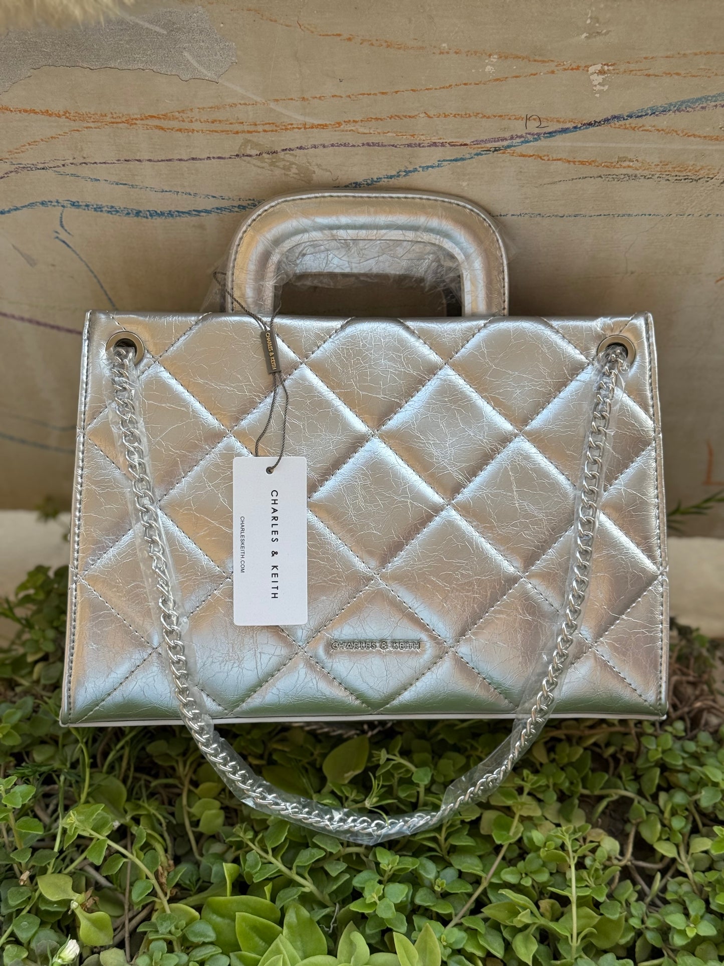 Charles & Keith Apfra Quilted Chain Master Series With Box