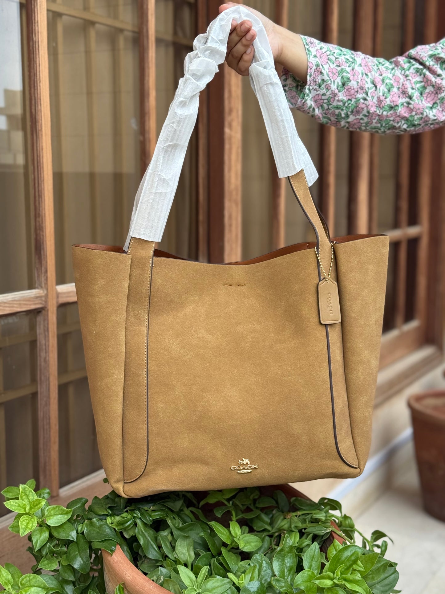 Coach Hadley Suede Tote Master Series.
