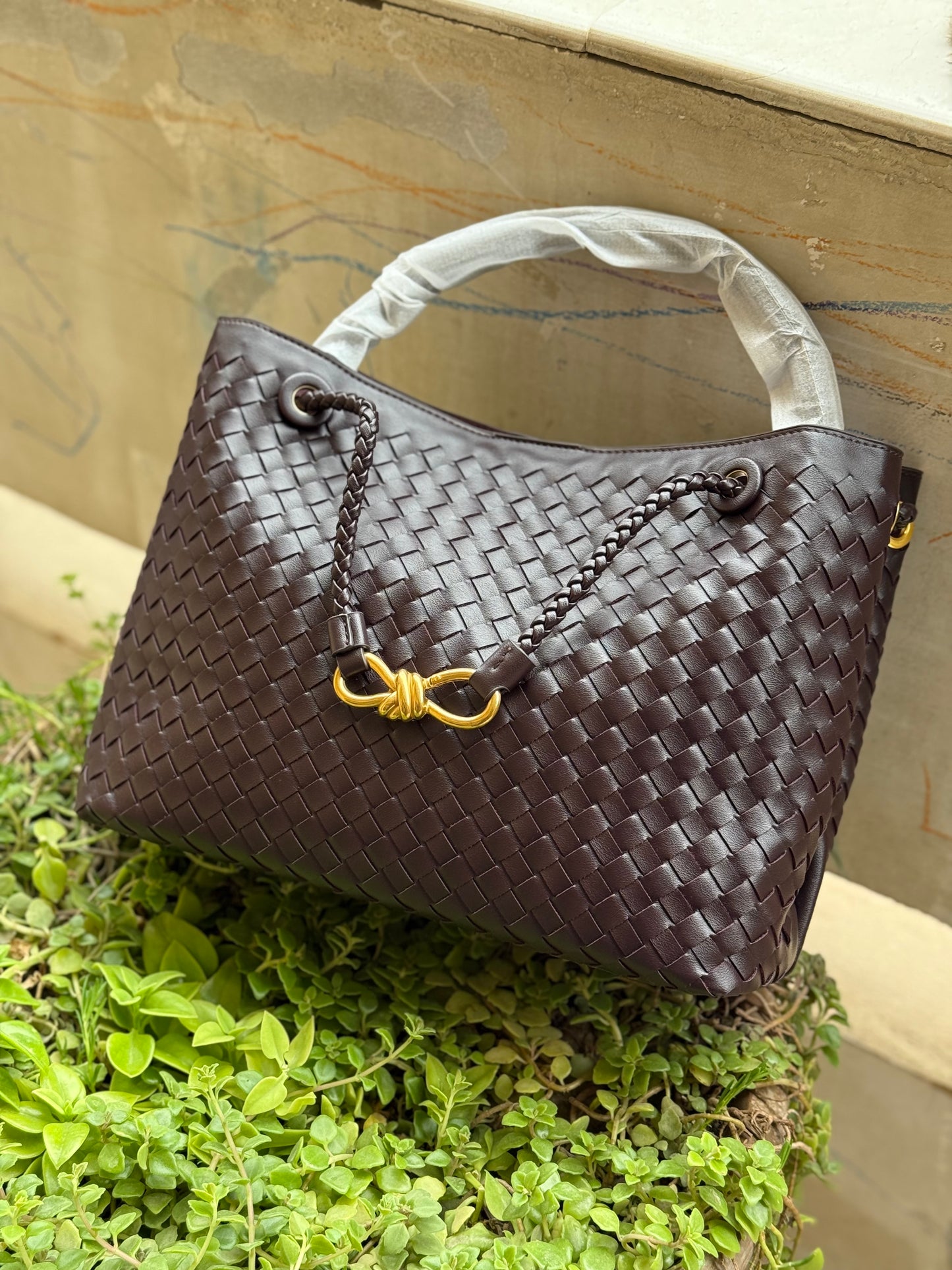Bottega Venetta Andiamo Intrecciato-Dark Purple Master Series