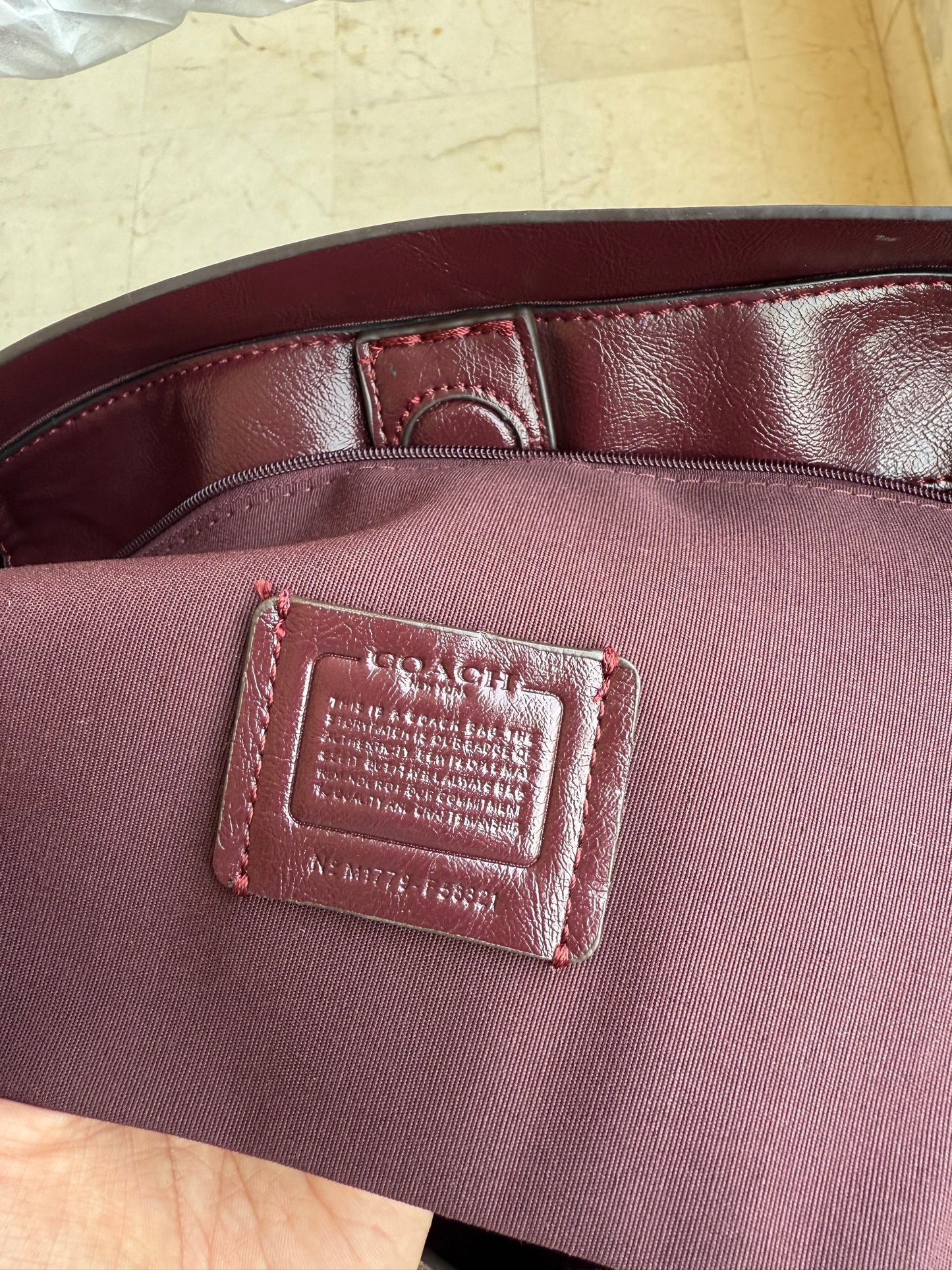 Coach Hadley Tote Master Series.