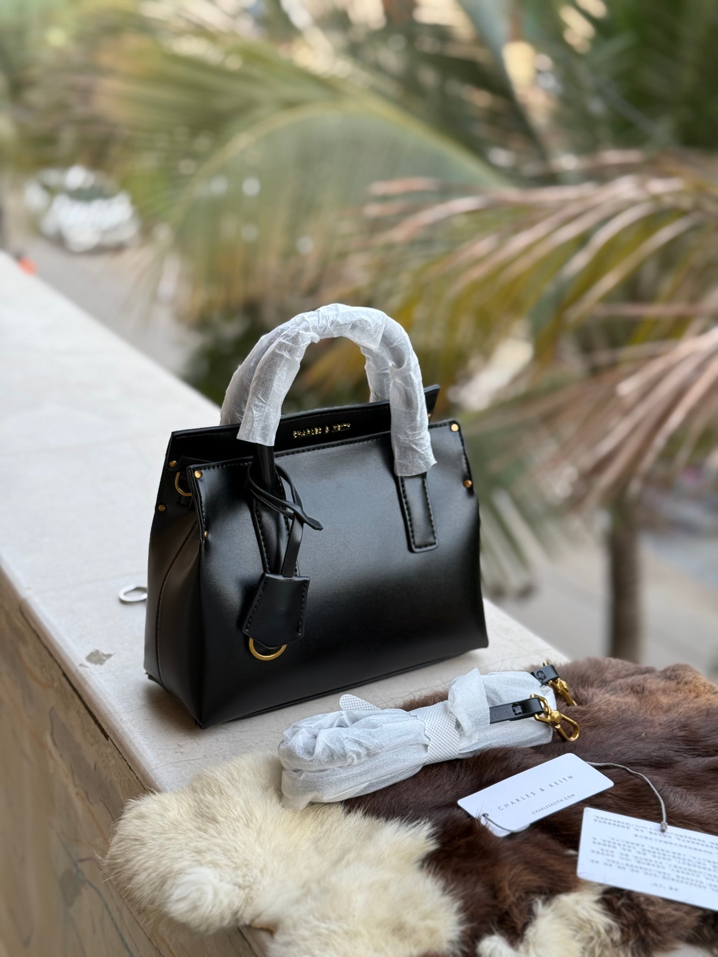 Charles & Keith Rene Structured Top handle bag-Master Series