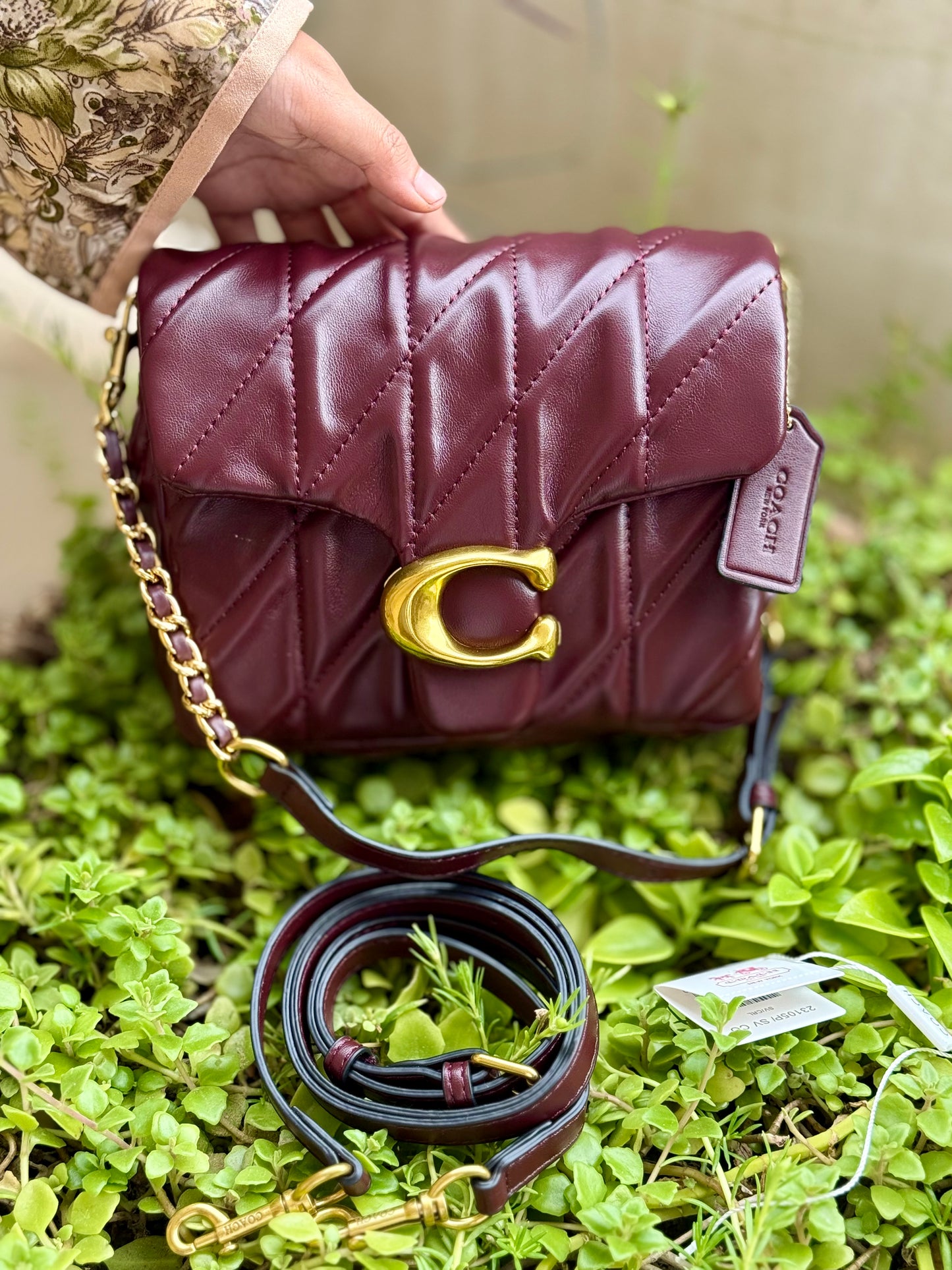 Coach Times Square Tabby Shoulder Bag With Quilting
